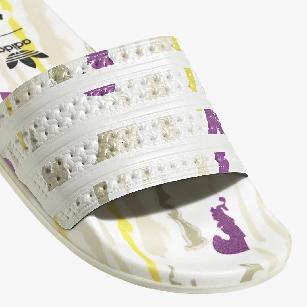 Adidas Originals | ADILETTE THEBE MAGUGU SLIDES { CLOUD WHITE - Image 4