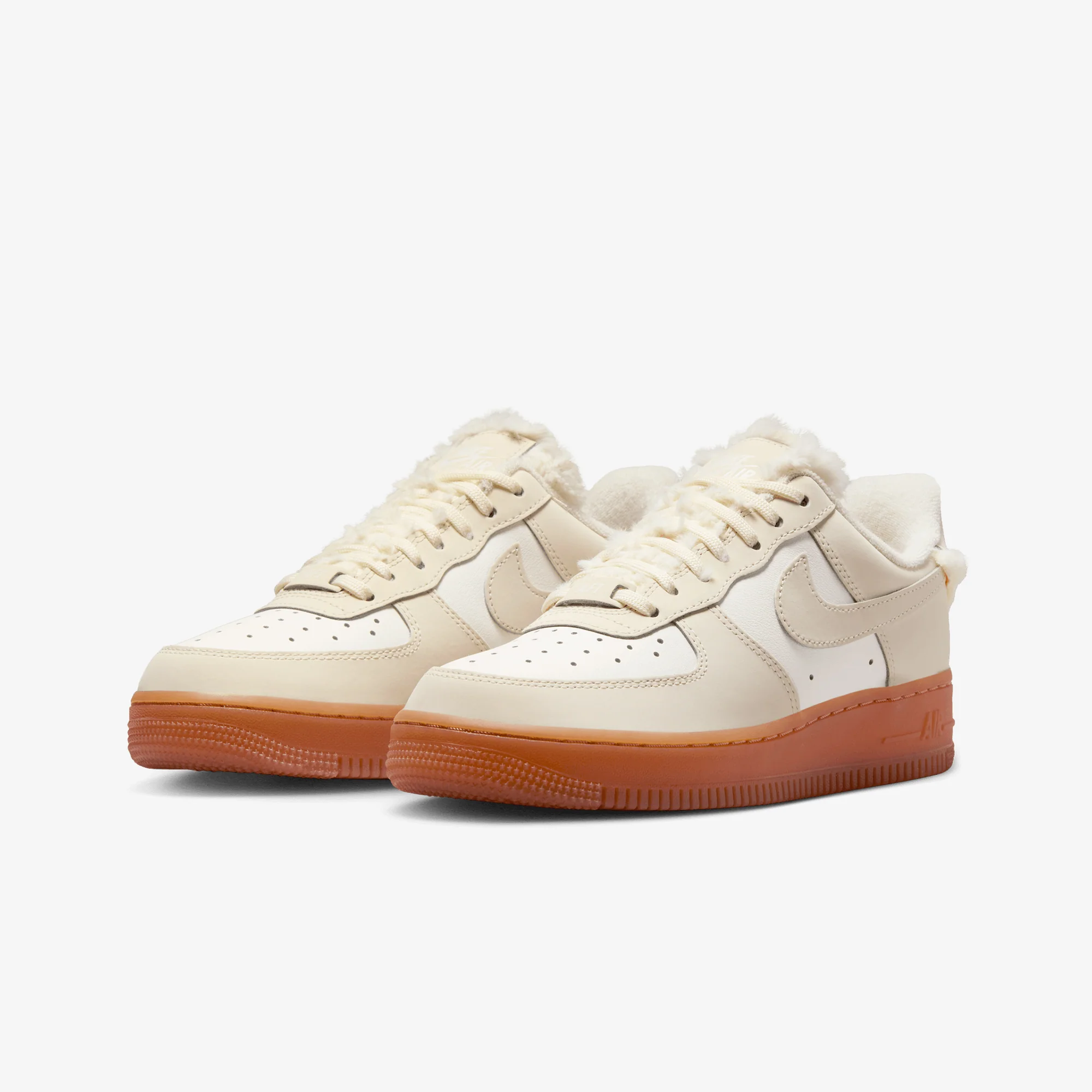 Nike | AIR FORCE 1 '07 LX { SAIL/COCONUT MILK-GUM MED BROWN - Image 2