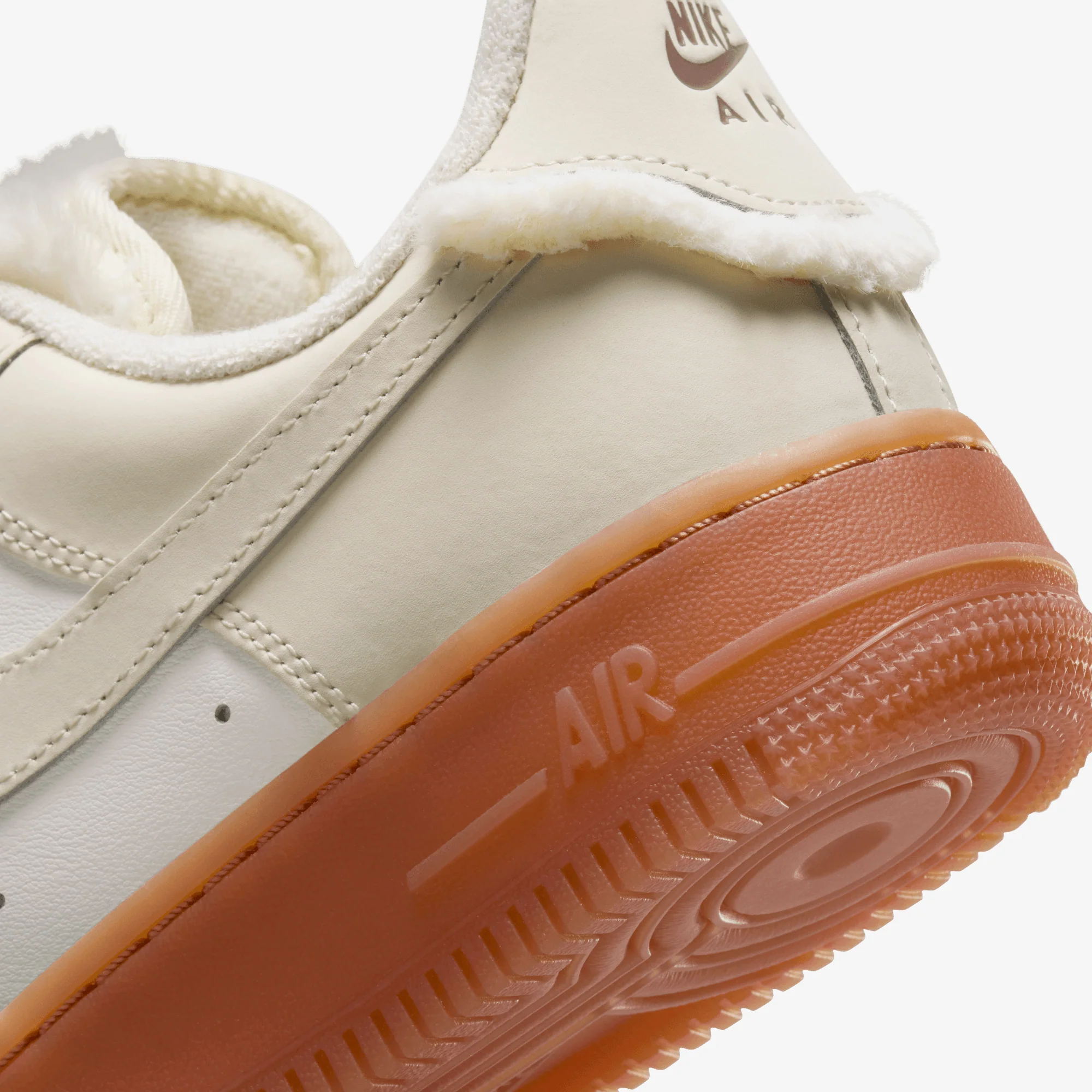 Nike | AIR FORCE 1 '07 LX { SAIL/COCONUT MILK-GUM MED BROWN - Image 5