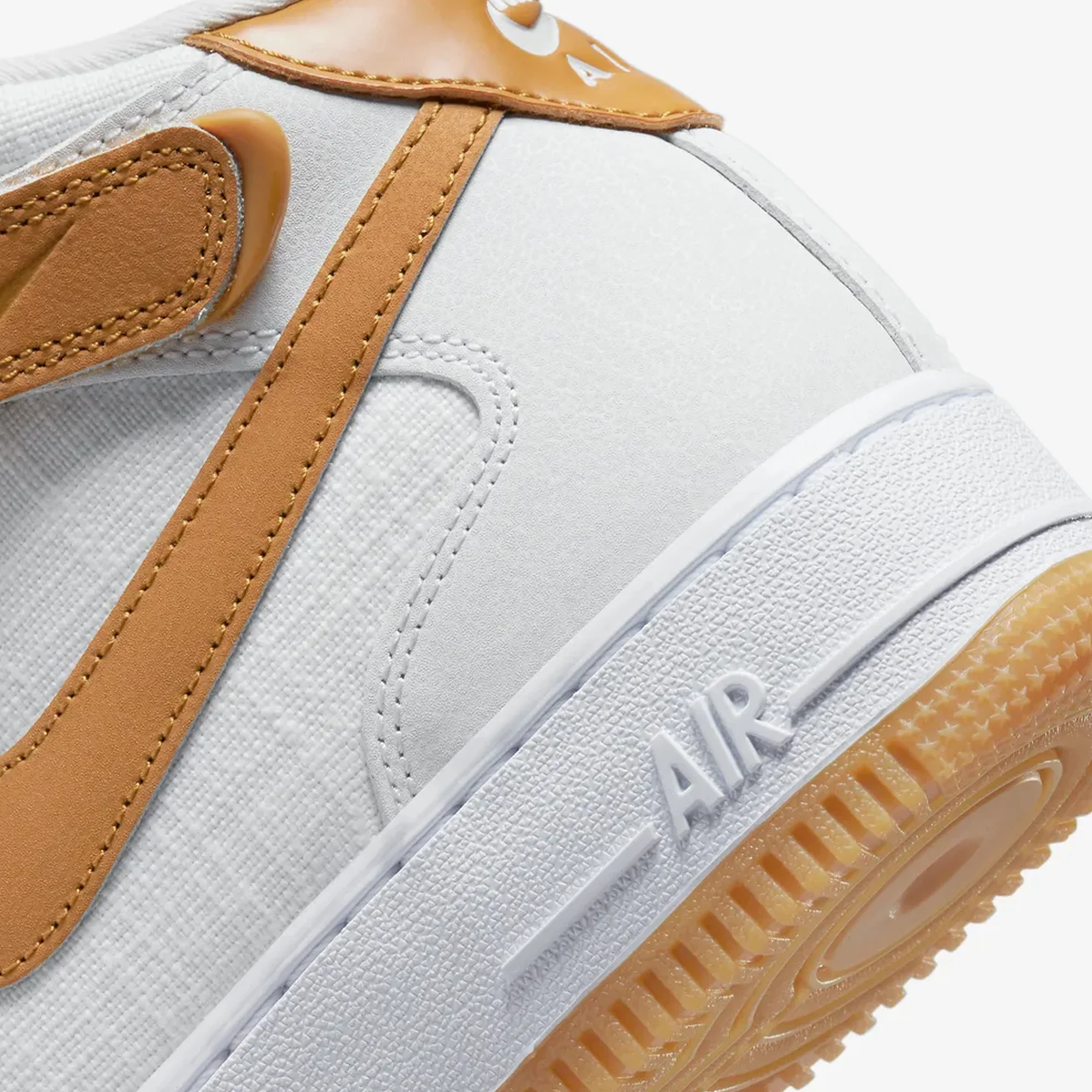Nike | AIR FORCE 1 '07 MID { SUMMIT WHITE/DESERT OCHRE-SUMMIT WHITE - Image 5