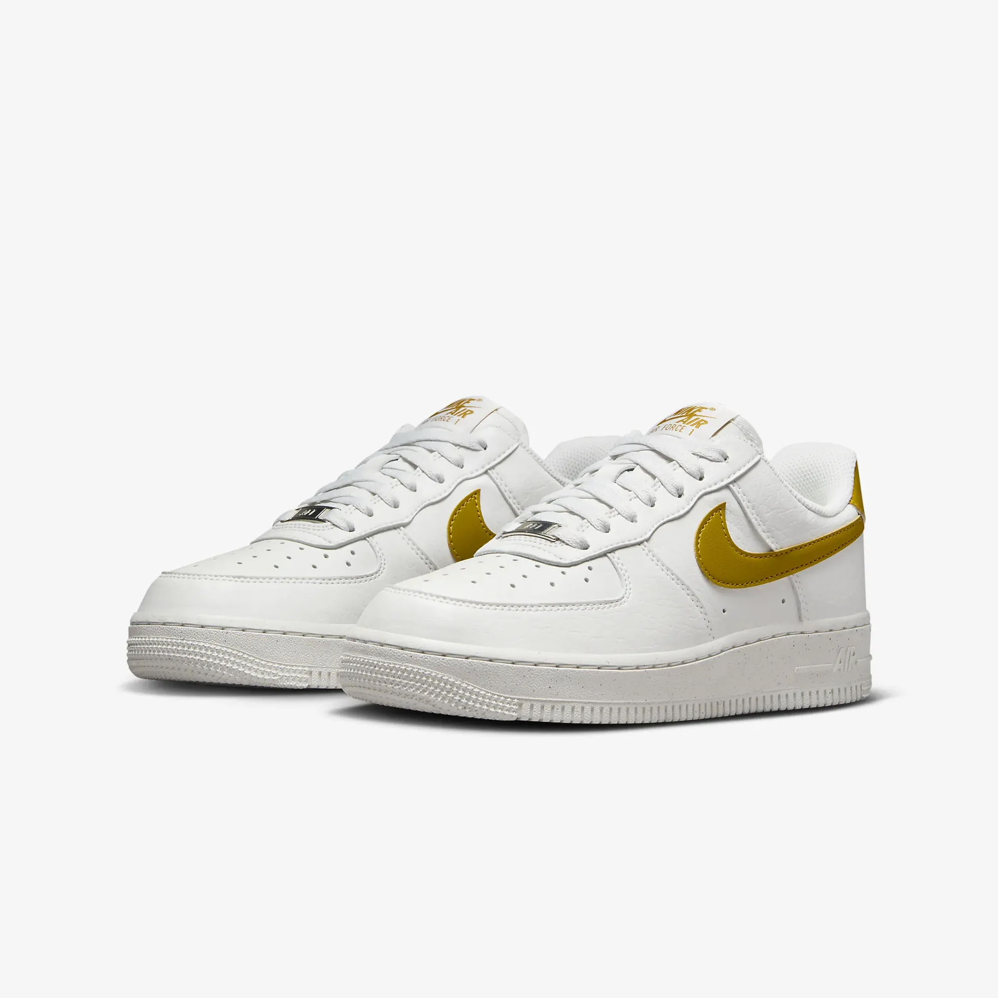 Nike | AIR FORCE 1 '07 NN { SUMMIT WHITE/BRONZINE-METALLIC SILVER - Image 2