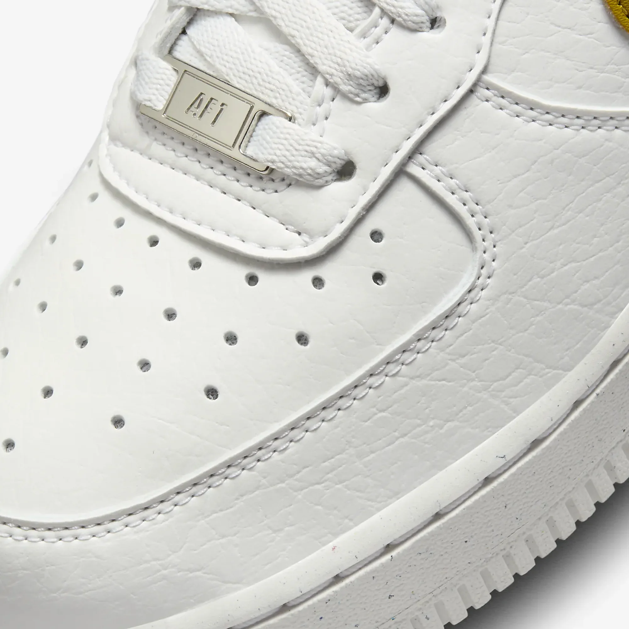 Nike | AIR FORCE 1 '07 NN { SUMMIT WHITE/BRONZINE-METALLIC SILVER - Image 4