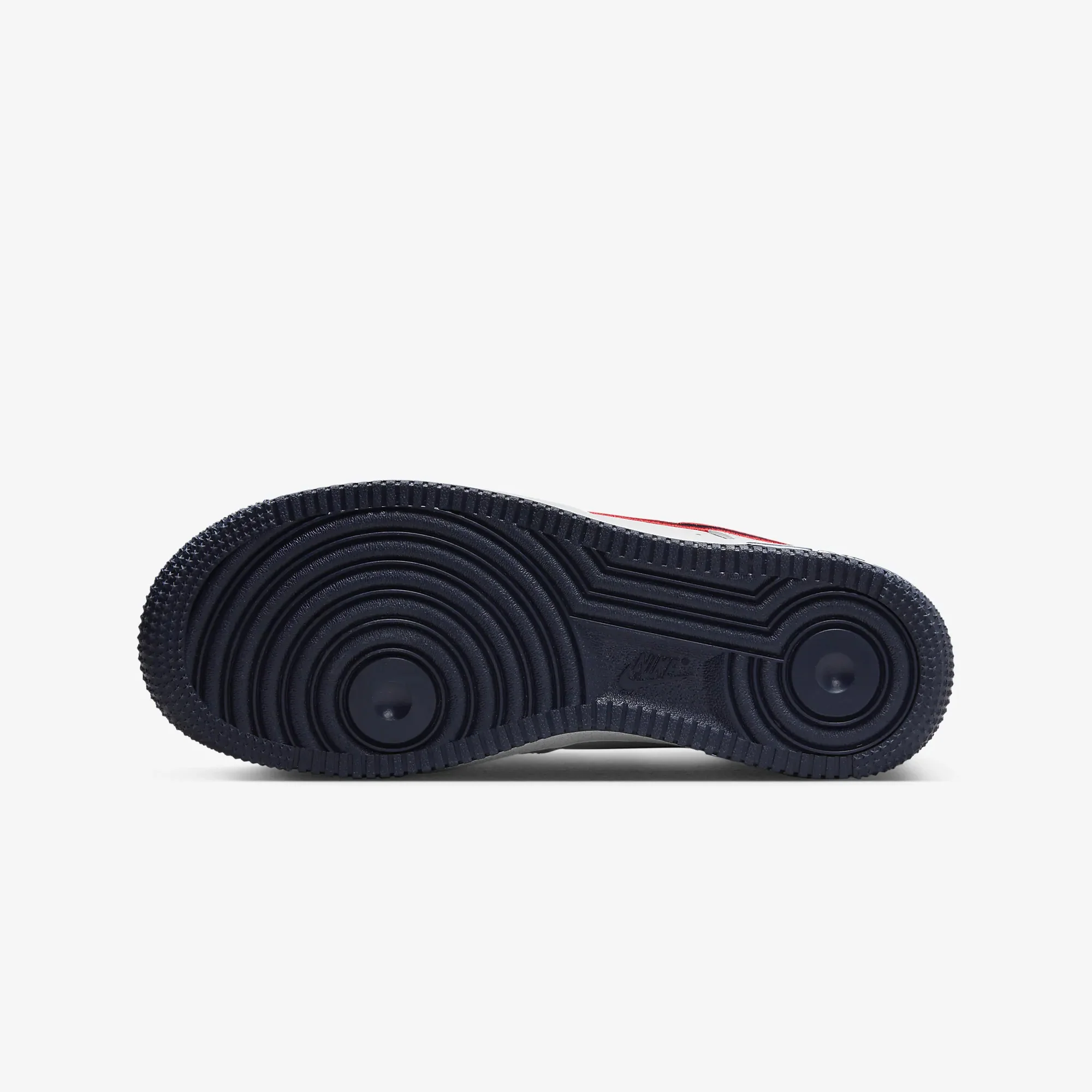Nike | AIR FORCE 1 '07 { WHITE/OBSIDIAN-UNIVERSITY RED-WOLF GREY - Image 6
