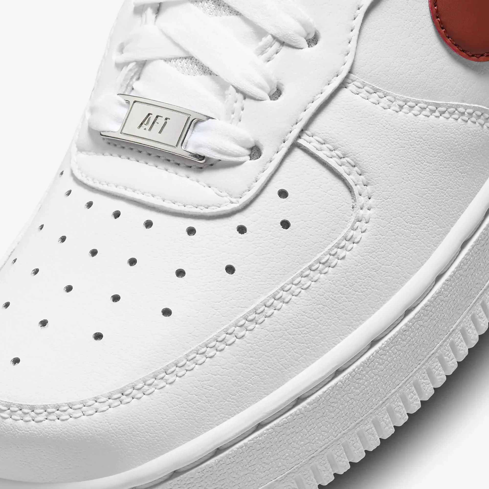 Nike | AIR FORCE 1 "07 { WHITE/RUGGED ORANGE - Image 4