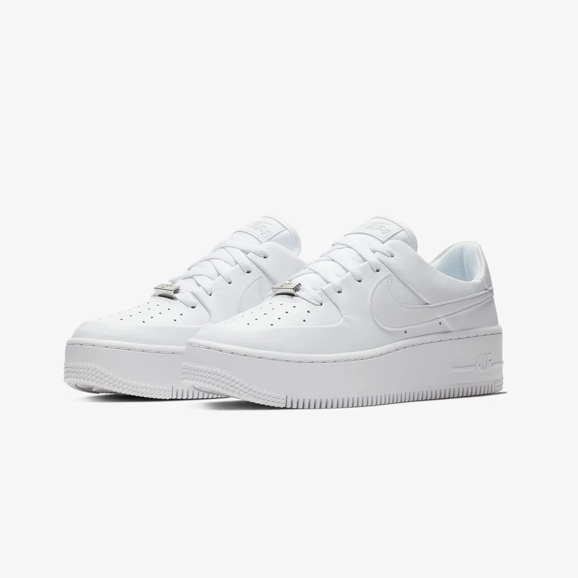 Nike | AIR FORCE 1 SAGE LOW  { WHITE/WHITE-WHITE - Image 2