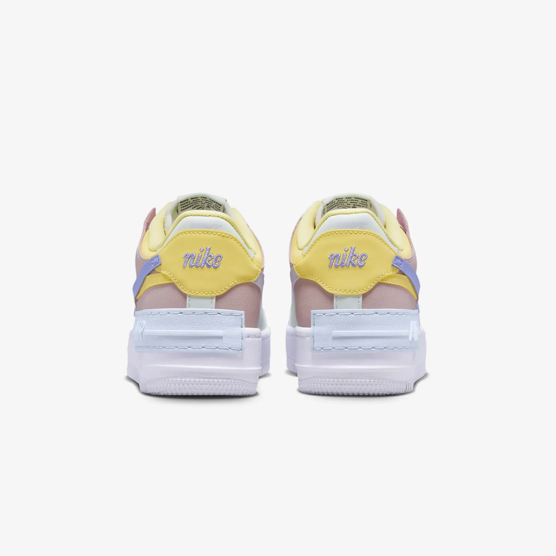 Nike | AIR FORCE 1 SHADOW  { LIGHT SOFT PINK/LEMON WASH - Image 3