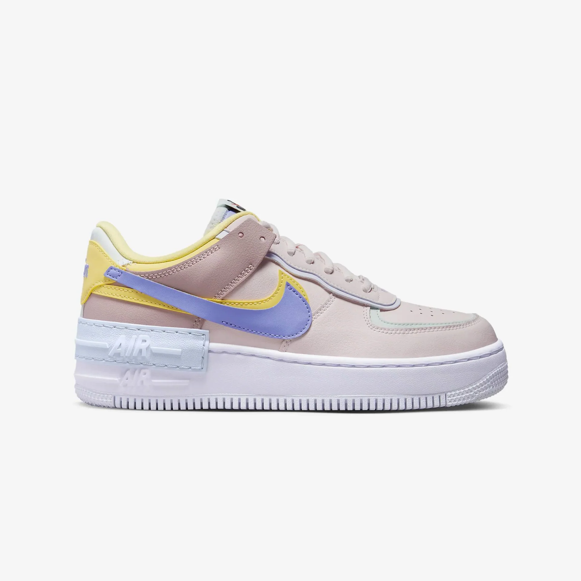 Nike | AIR FORCE 1 SHADOW  { LIGHT SOFT PINK/LEMON WASH - Image 4