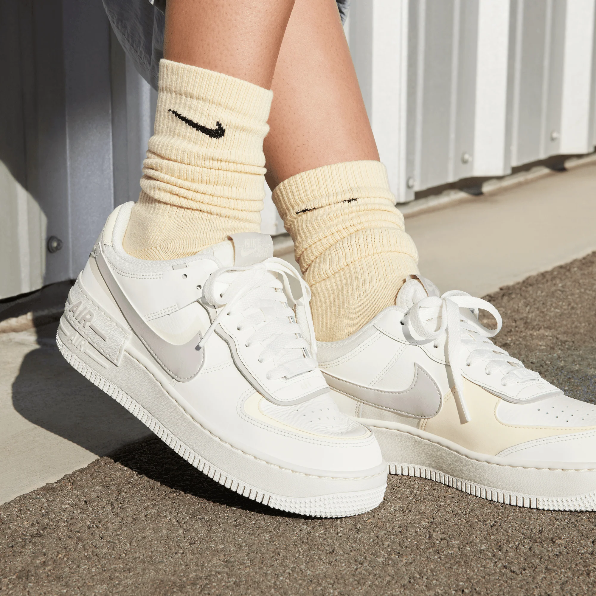Nike | AIR FORCE 1 SHADOW { SAIL/PLATINUM VIOLET-COCONUT MILK - Image 5