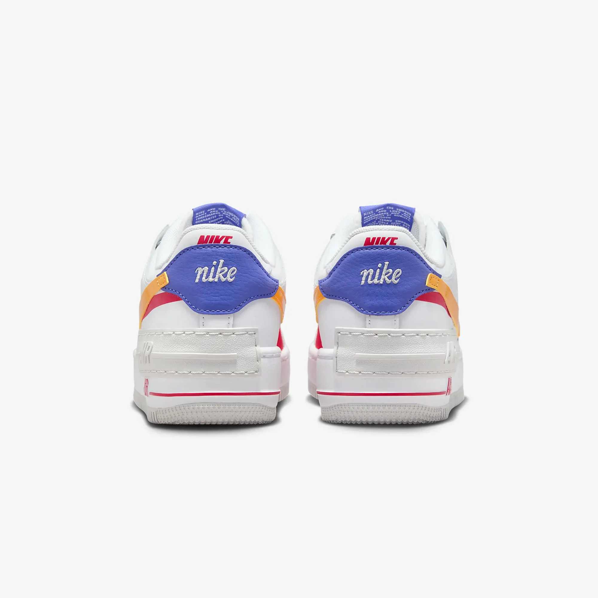 Nike | AIR FORCE 1 SHADOW { WHITE/SUNDIAL-SIREN RED-PHOTON DUST - Image 3