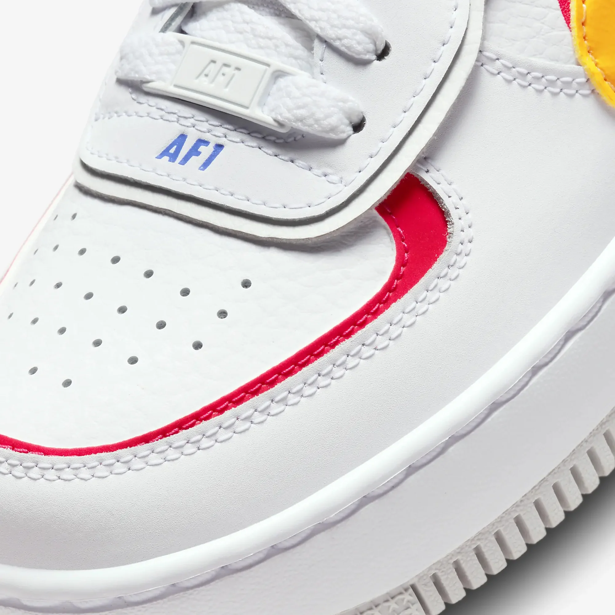 Nike | AIR FORCE 1 SHADOW { WHITE/SUNDIAL-SIREN RED-PHOTON DUST - Image 4