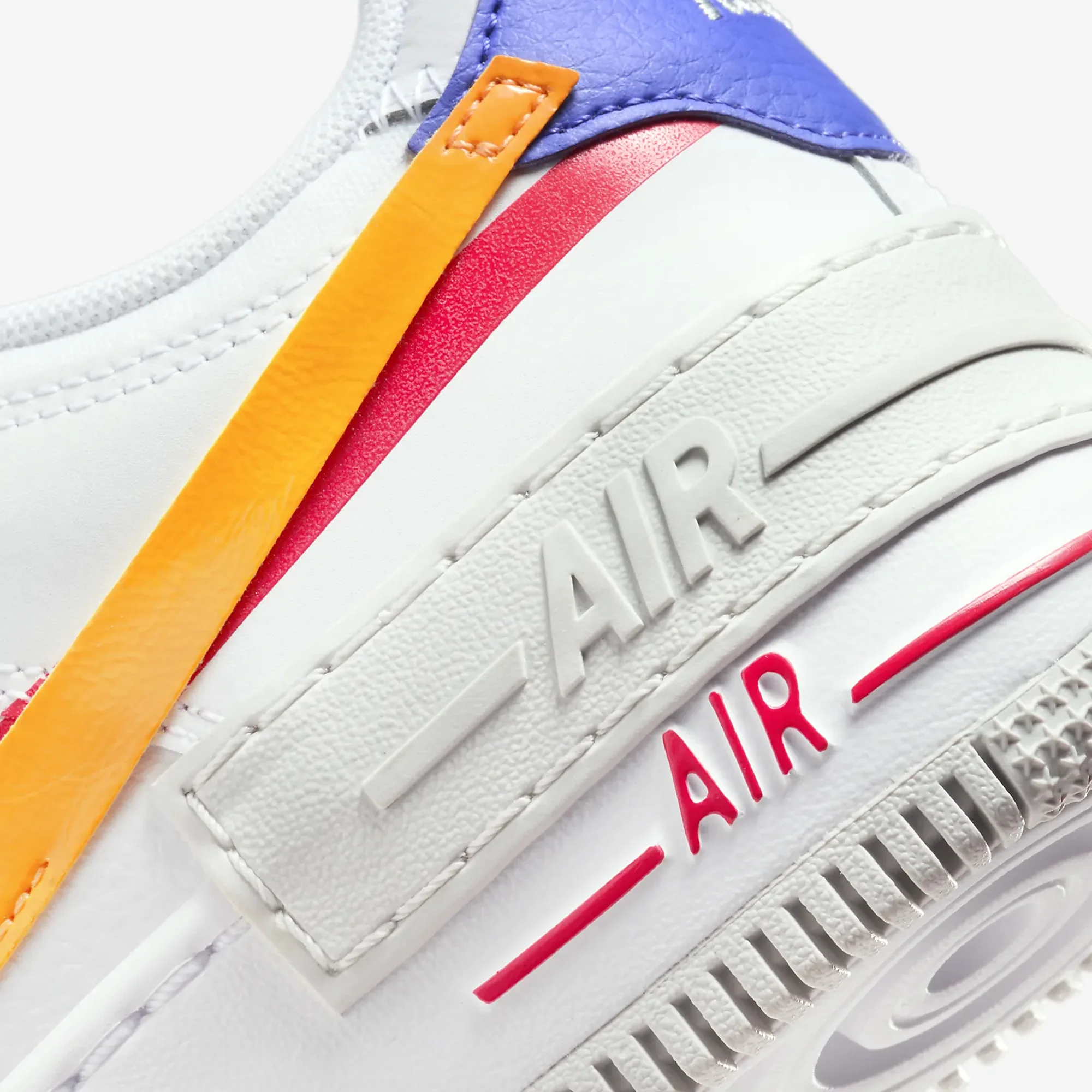 Nike | AIR FORCE 1 SHADOW { WHITE/SUNDIAL-SIREN RED-PHOTON DUST - Image 5