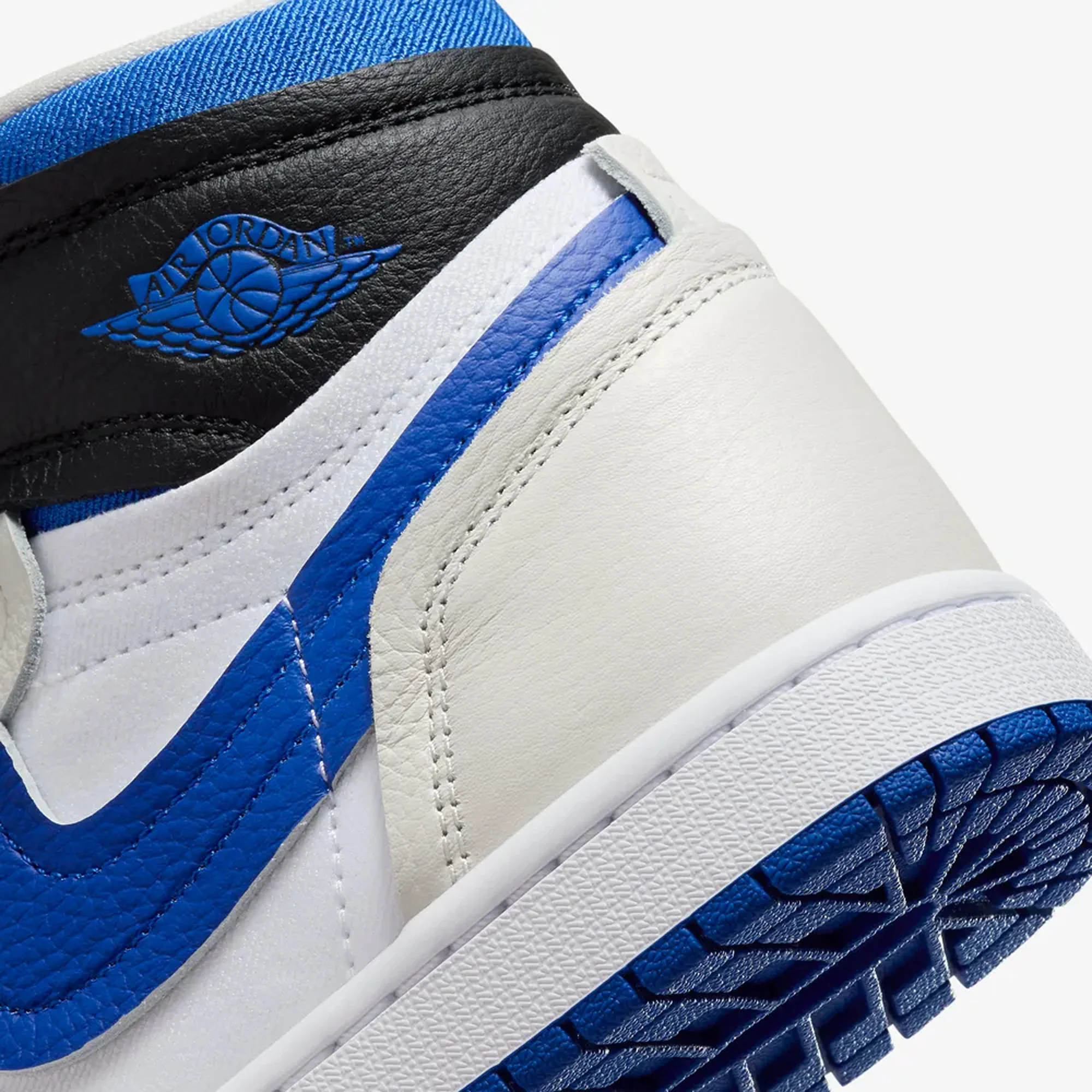 Jordan | AIR JORDAN 1 HIGH MM { BLACK/GAME ROYAL-WHITE-SAIL - Image 5