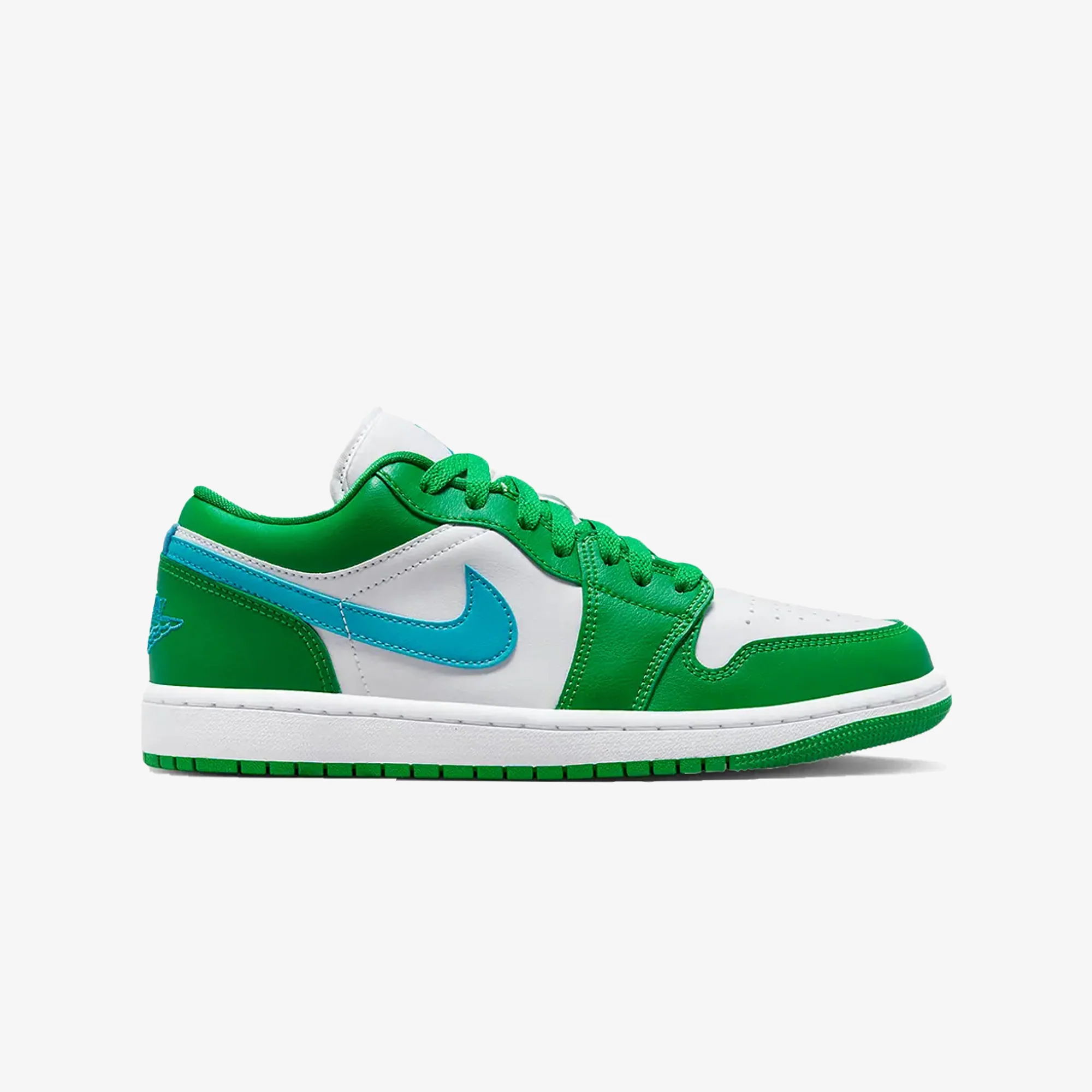 Jordan | AIR JORDAN 1 LOW { LUCKY GREEN/AQUATONE-WHITE