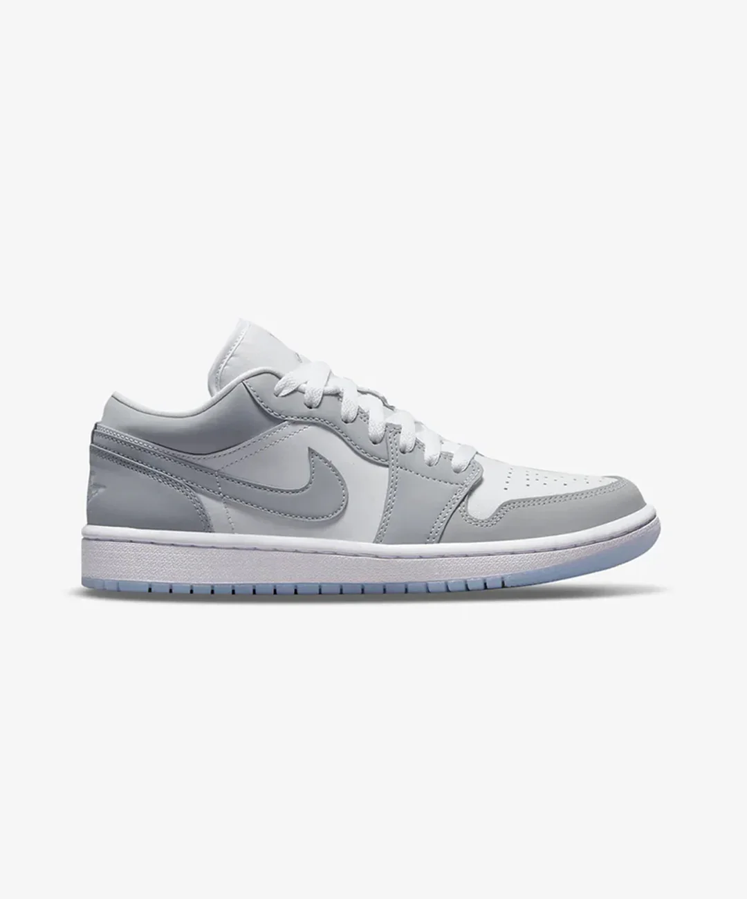 Jordan | AIR JORDAN 1 LOW { WHITE/WOLF GREY-ALUMINUM