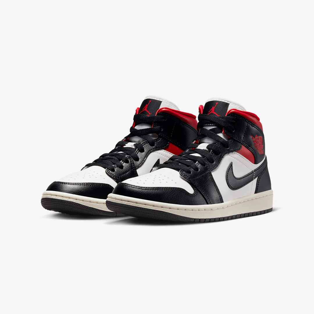 Jordan | AIR JORDAN 1 MID 'BLACK/GYM RED-SAIL' - Image 2