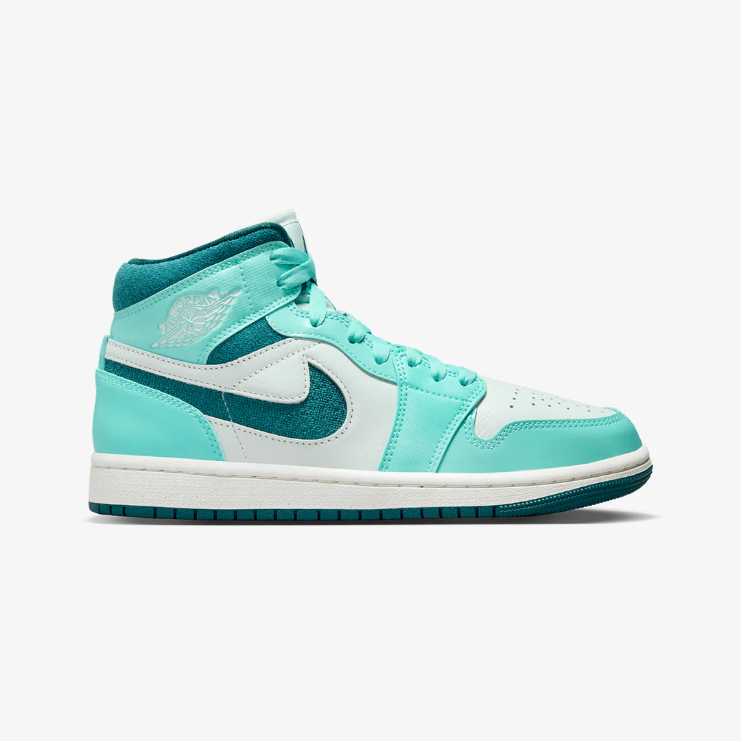 Jordan | AIR JORDAN 1 MID SE { BLEACHED TURQ/SKY J TEAL-BARELY GREEN