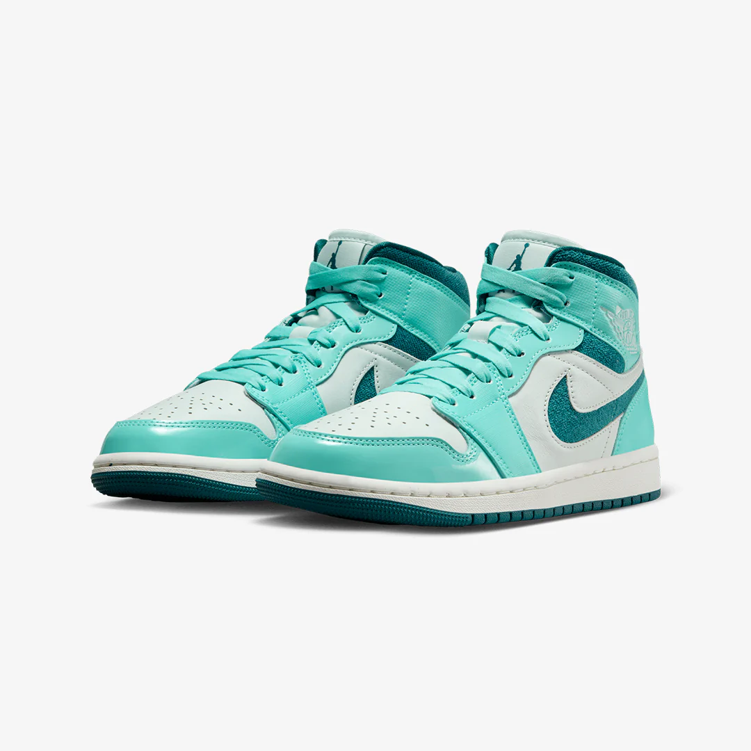 Jordan | AIR JORDAN 1 MID SE { BLEACHED TURQ/SKY J TEAL-BARELY GREEN - Image 2