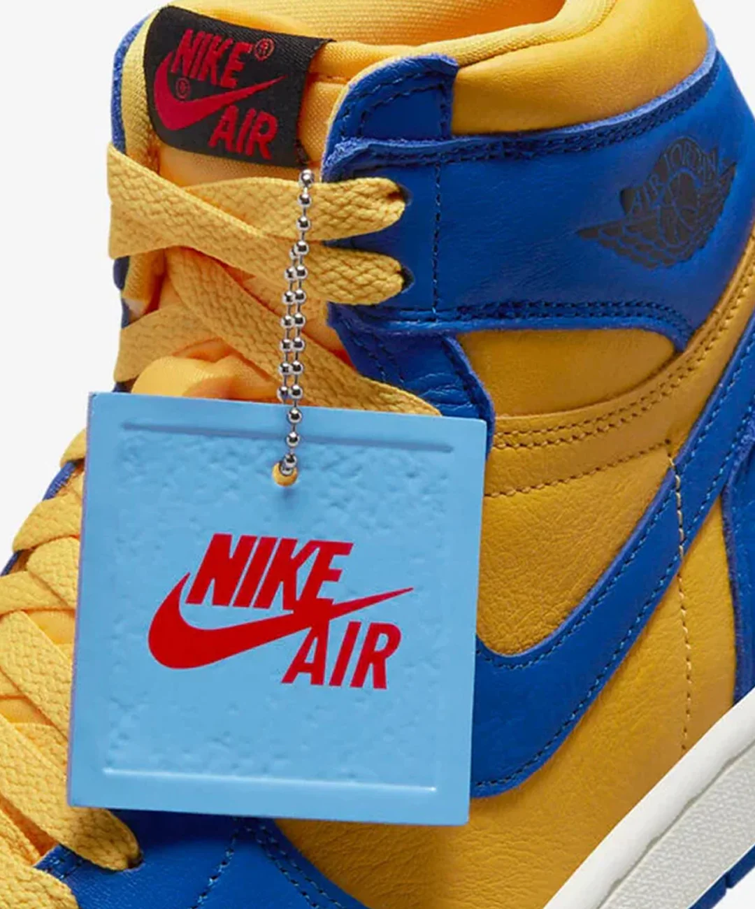 Jordan | AIR JORDAN 1 RETRO HIGH OG { VARSITY MAIZE/GAME ROYAL-SAIL - Image 5