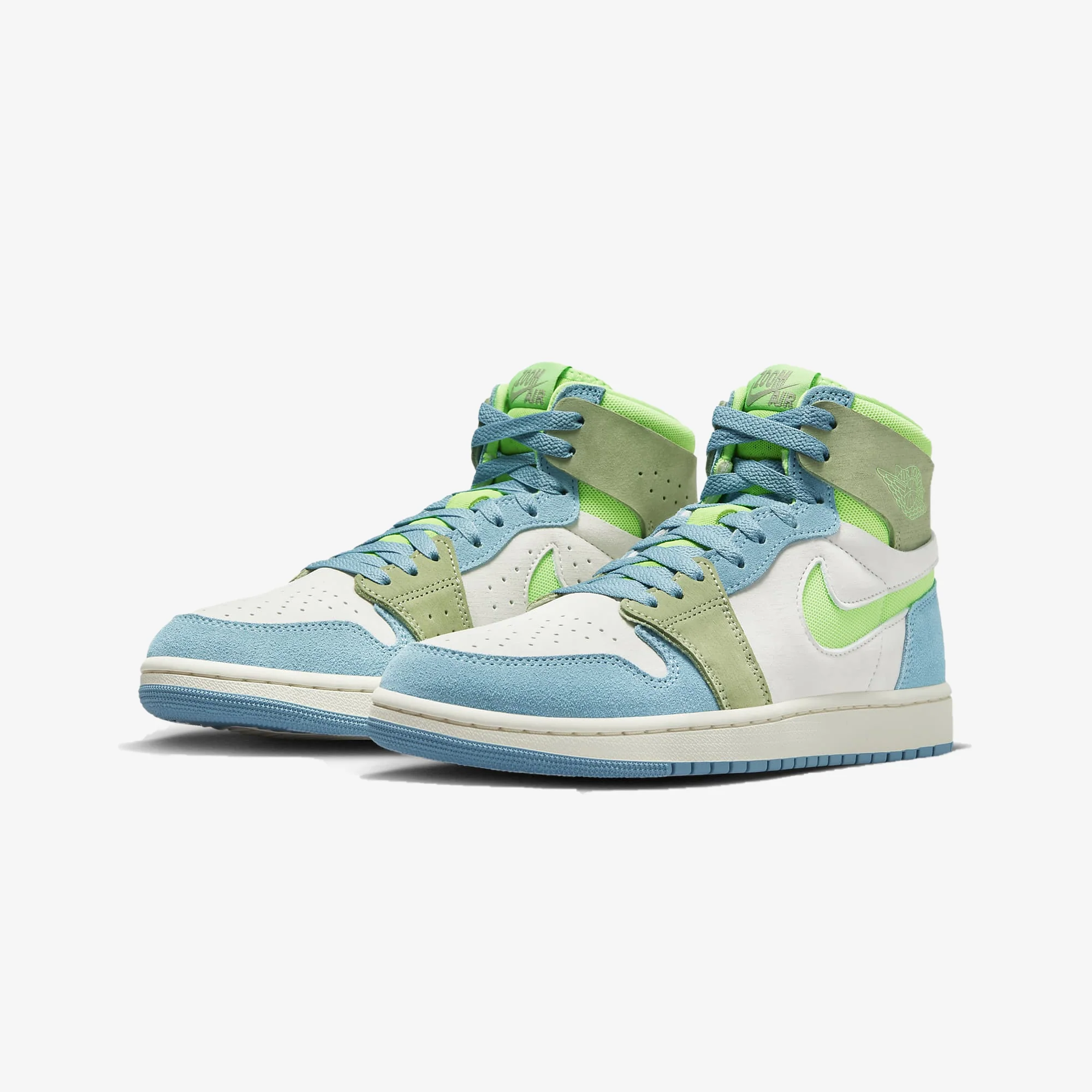 Jordan | AIR JORDAN 1 ZOOM CMFT 2 { CERULEAN/GREEN STRIKE-OIL GREEN-PHANTOM - Image 2