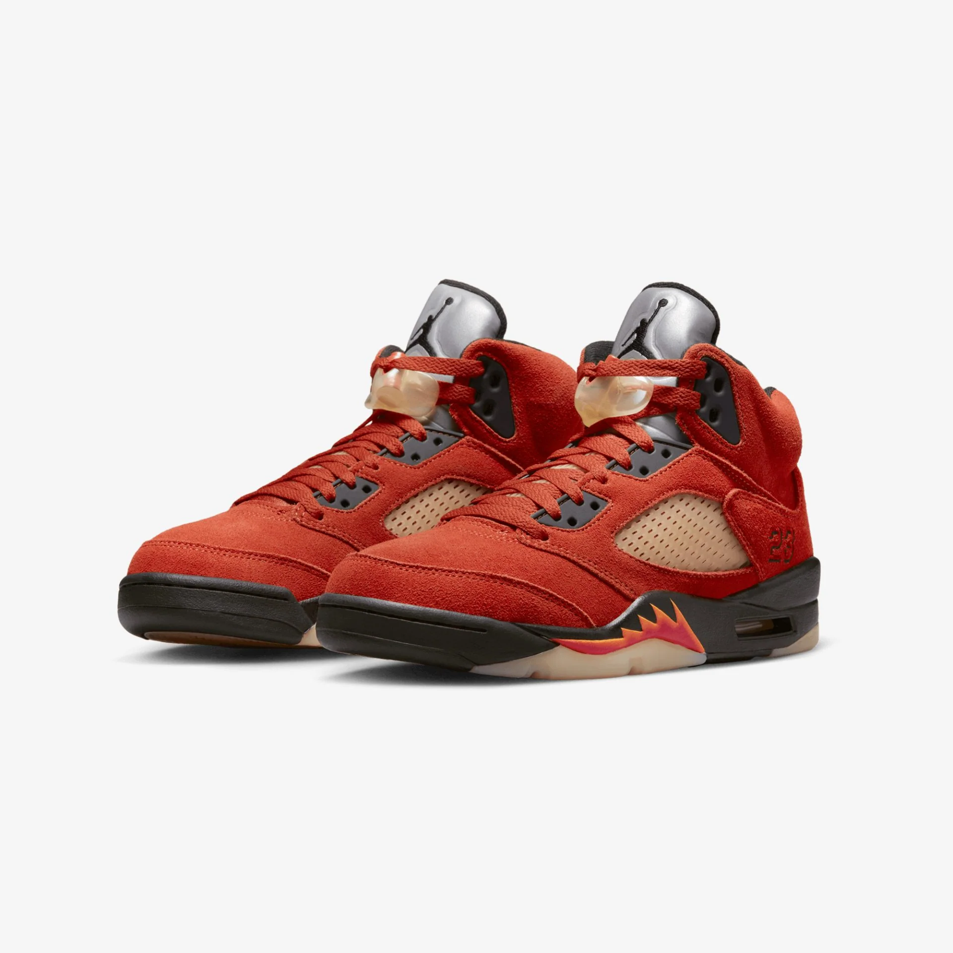 Jordan | AIR JORDAN 5 RETRO { BLACK/FIRE RED - Image 2