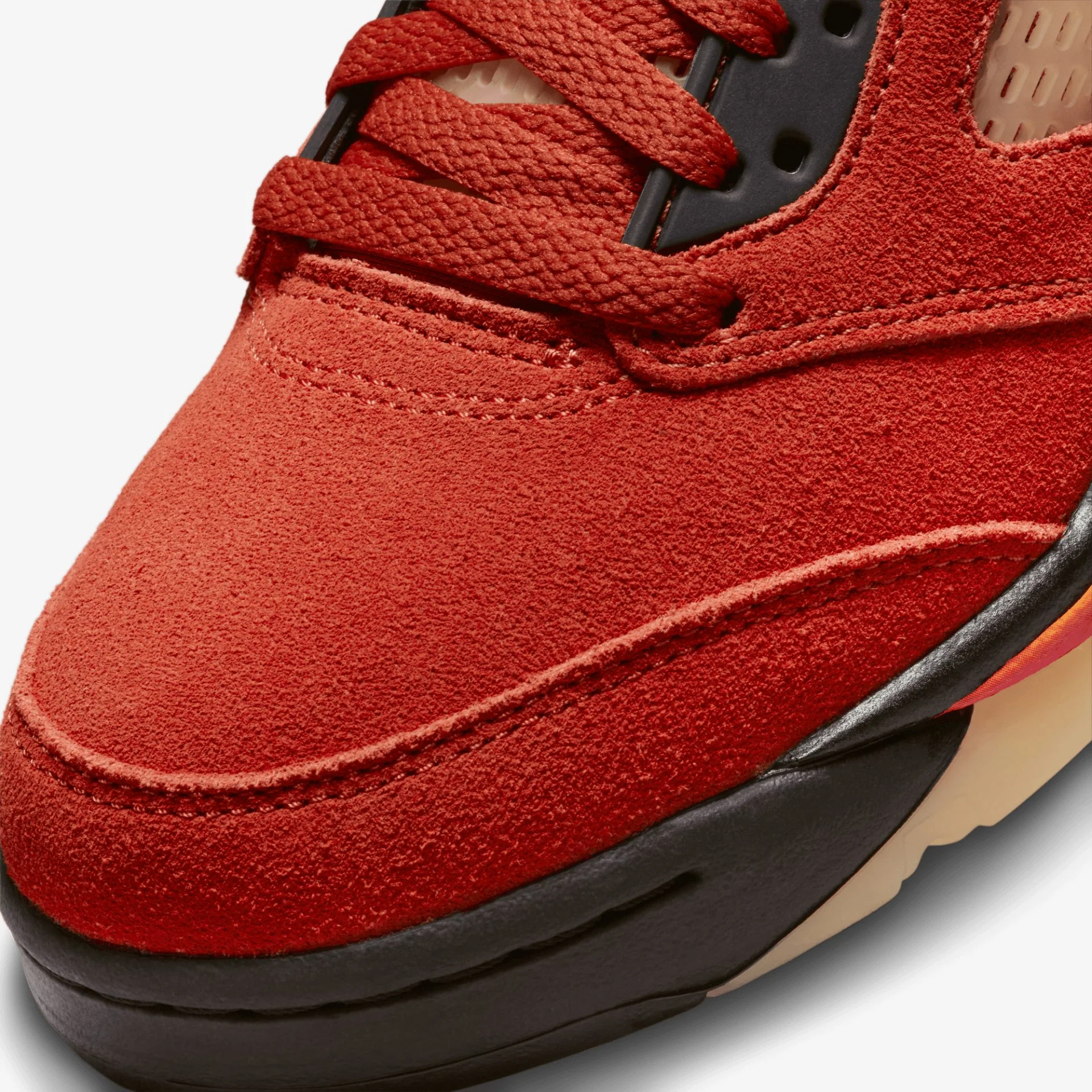 Jordan | AIR JORDAN 5 RETRO { BLACK/FIRE RED - Image 4