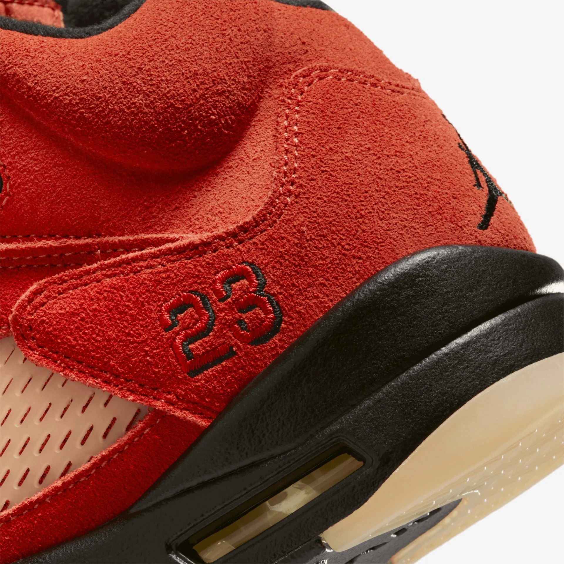 Jordan | AIR JORDAN 5 RETRO { BLACK/FIRE RED - Image 5