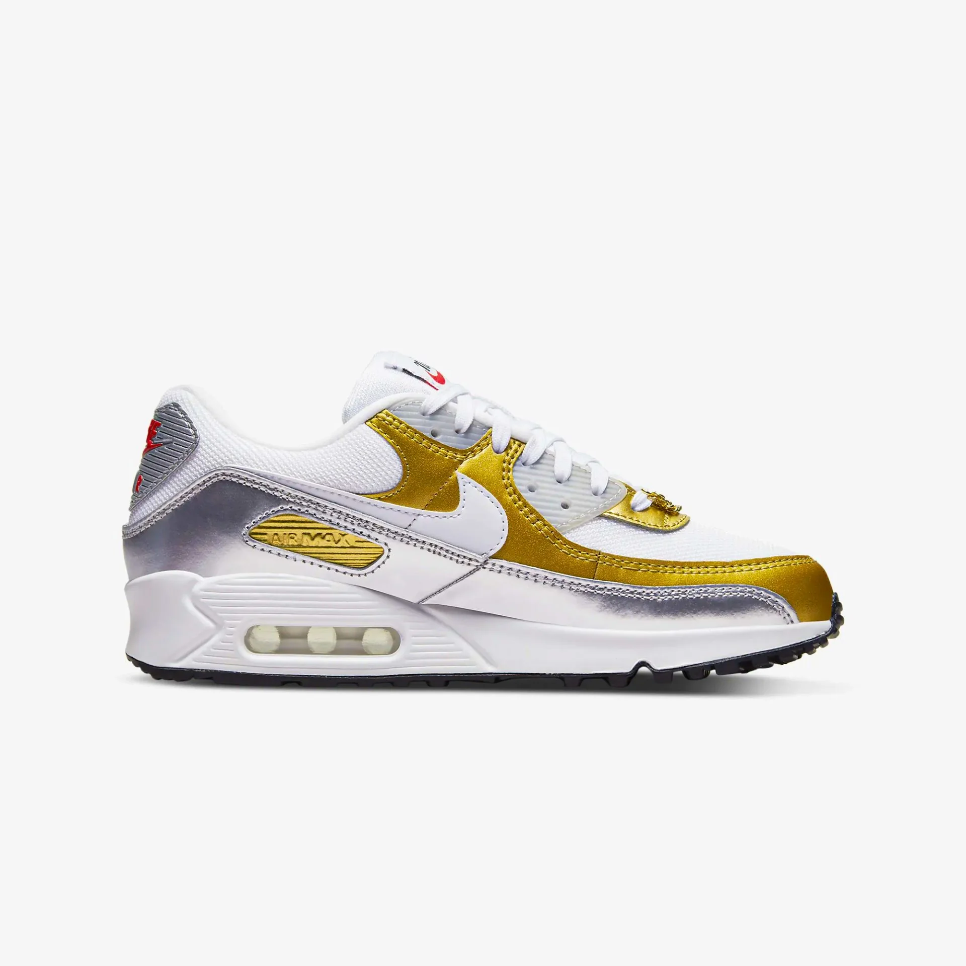 Nike | AIR MAX 90 SE { METALLIC GOLD / METALLIC SILVER