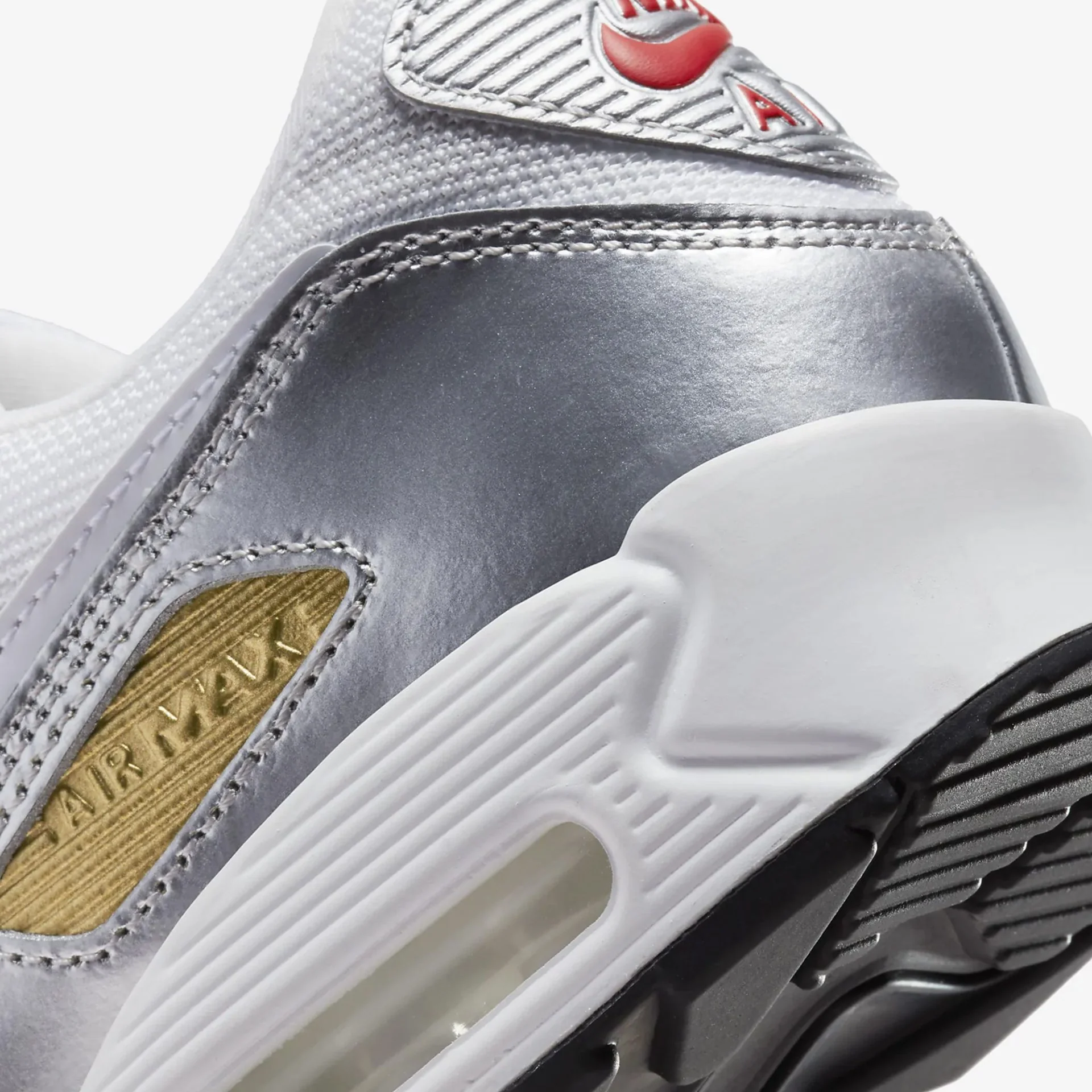 Nike | AIR MAX 90 SE { METALLIC GOLD / METALLIC SILVER - Image 5