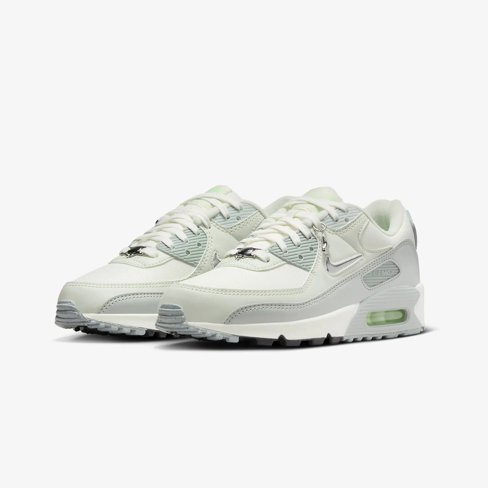 Nike | AIR MAX 90 SE { SAIL/METALLIC SILVER-SEA GLASS - Image 2