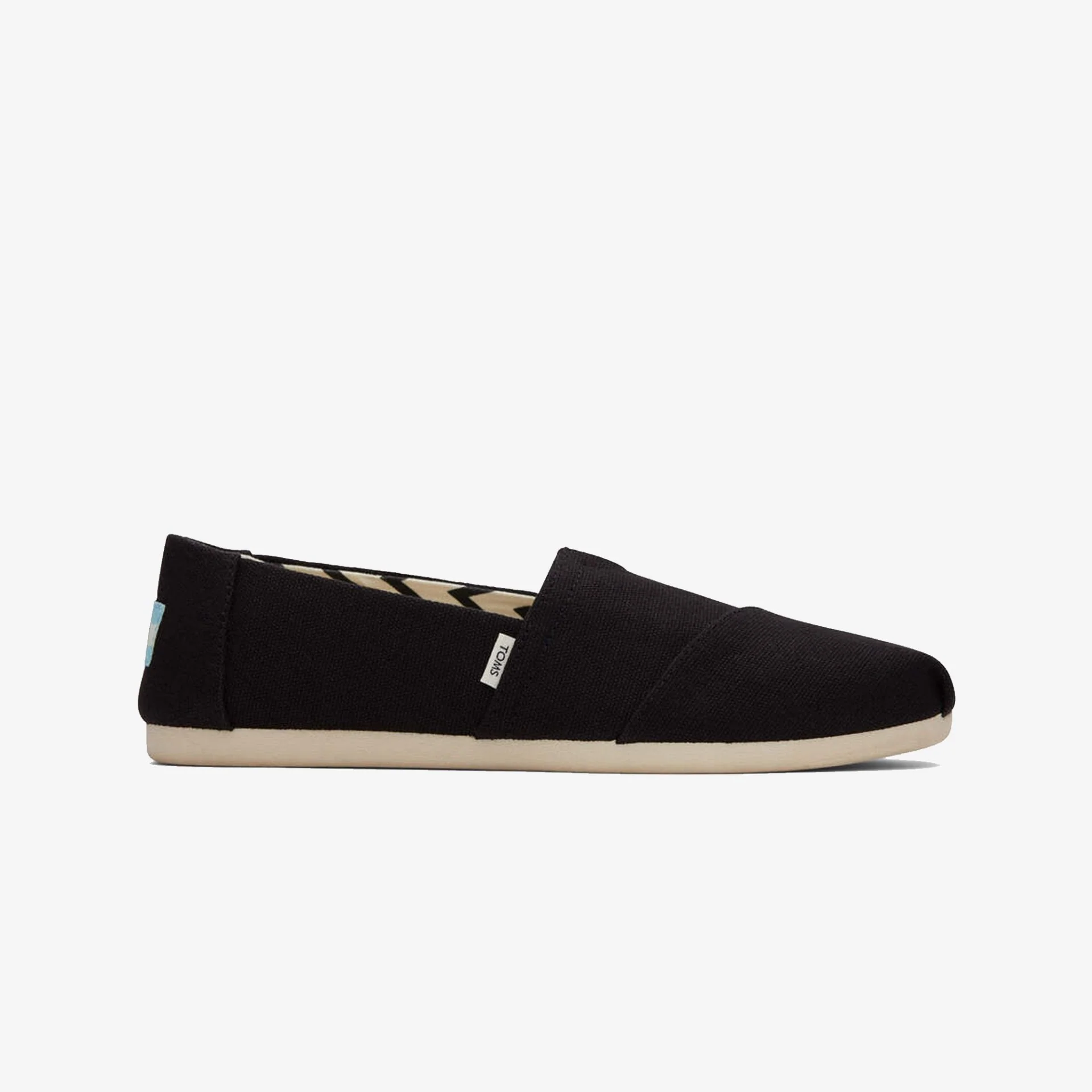 Toms | ALPARGATA RECYCLED COTTON CANVAS { JET BLACK