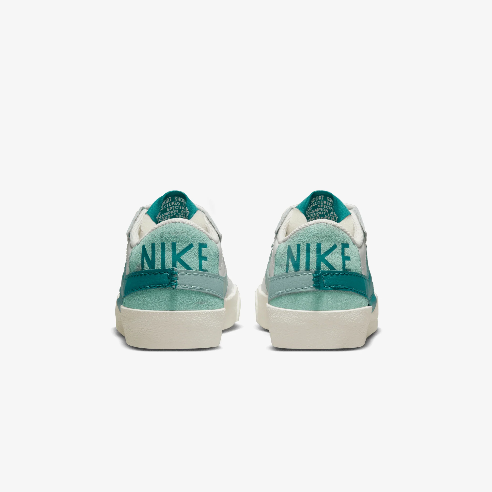 Nike | BLAZER LOW '77 JUMBO { SUMMIT WHITE/GEODE TEAL-SEA GLASS - Image 3