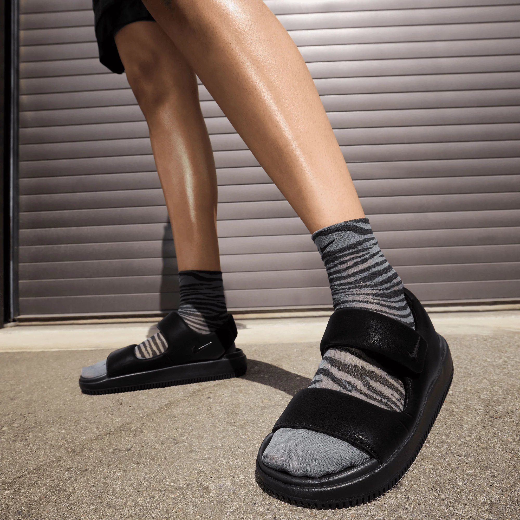Nike | CALM SANDALS { BLACK/BLACK-BLACK - Image 7