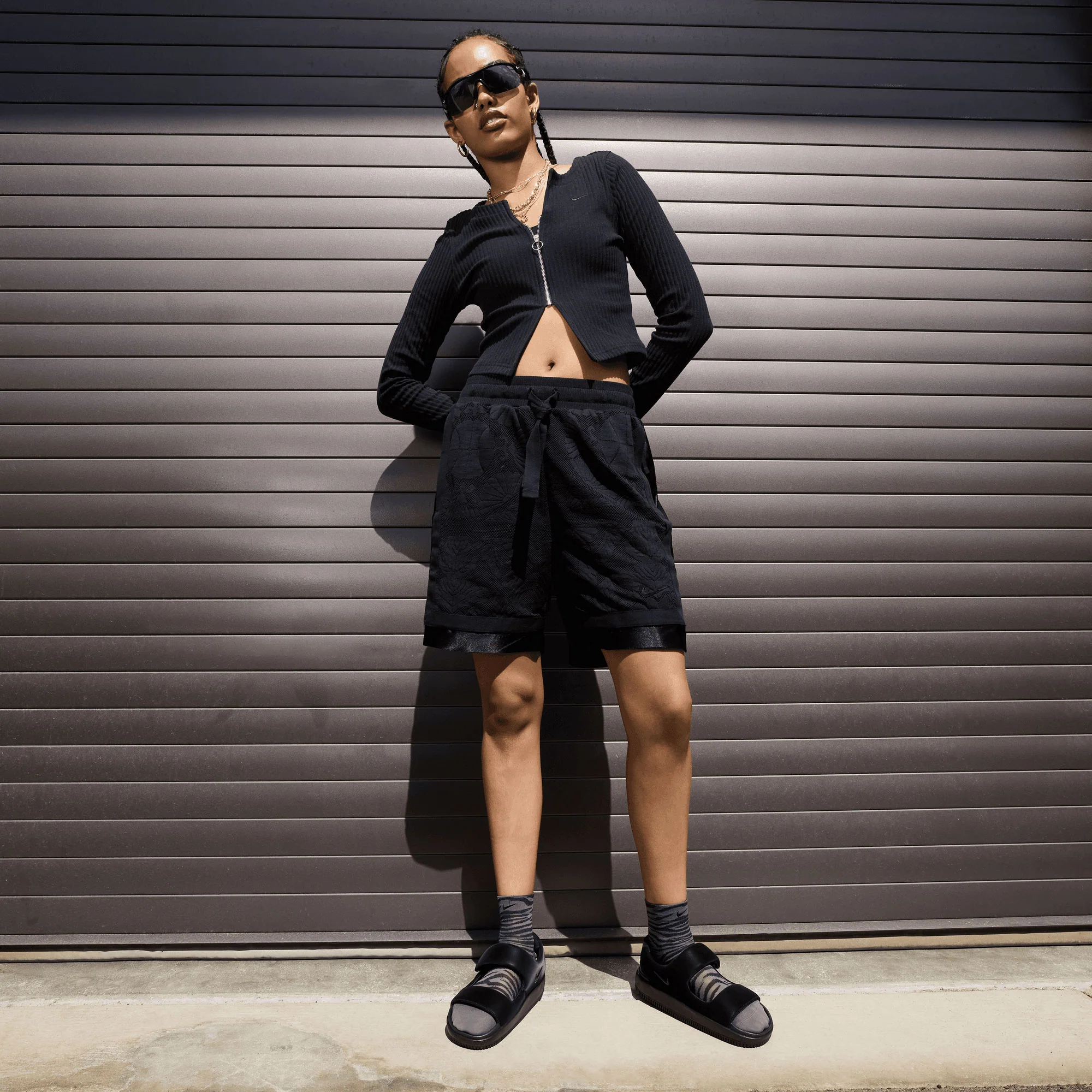Nike | CALM SANDALS { BLACK/BLACK-BLACK - Image 8