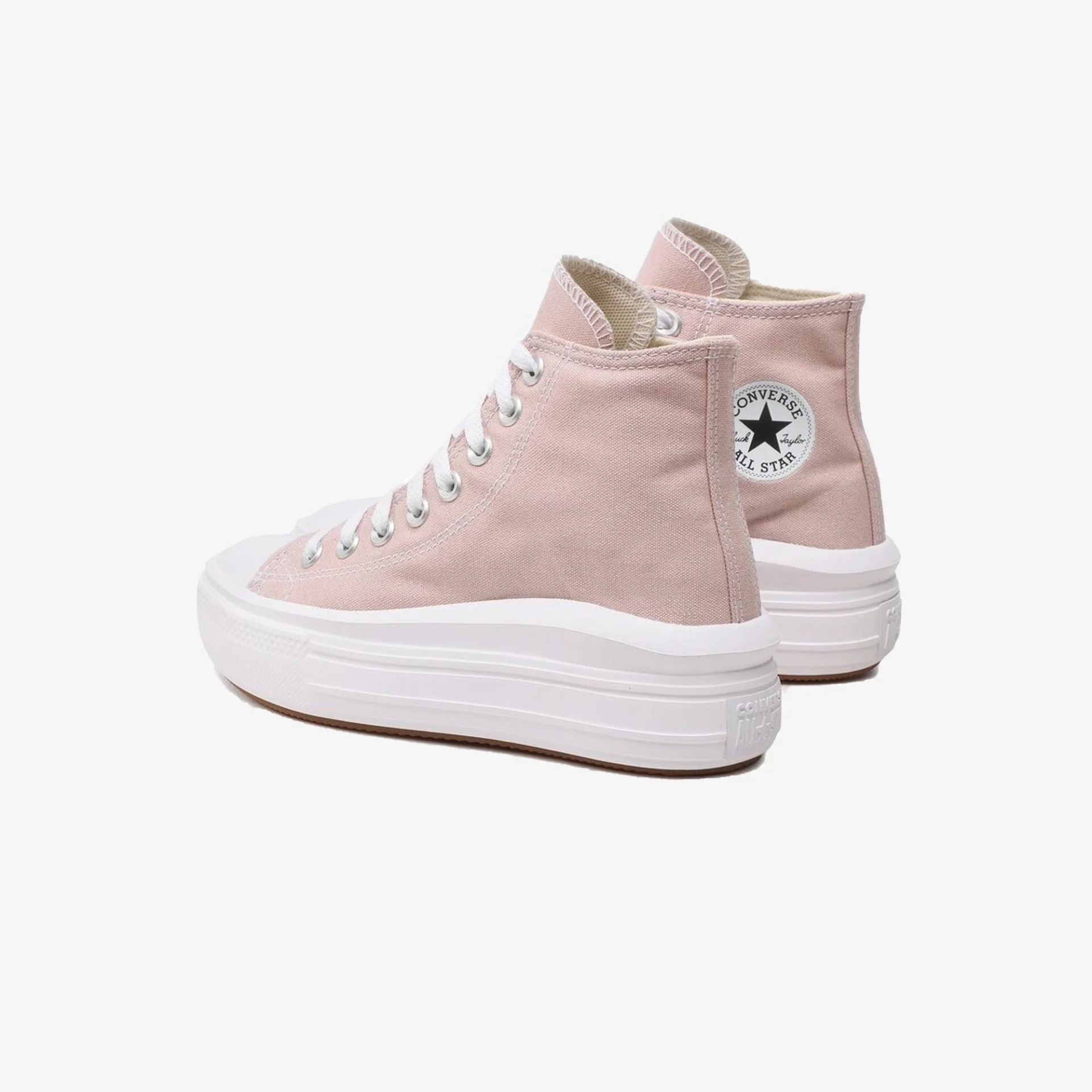Converse | CHUCK TAYLOR ALL STAR MOVE PLATFORM { STONE MAUVE/WHITE - Image 3