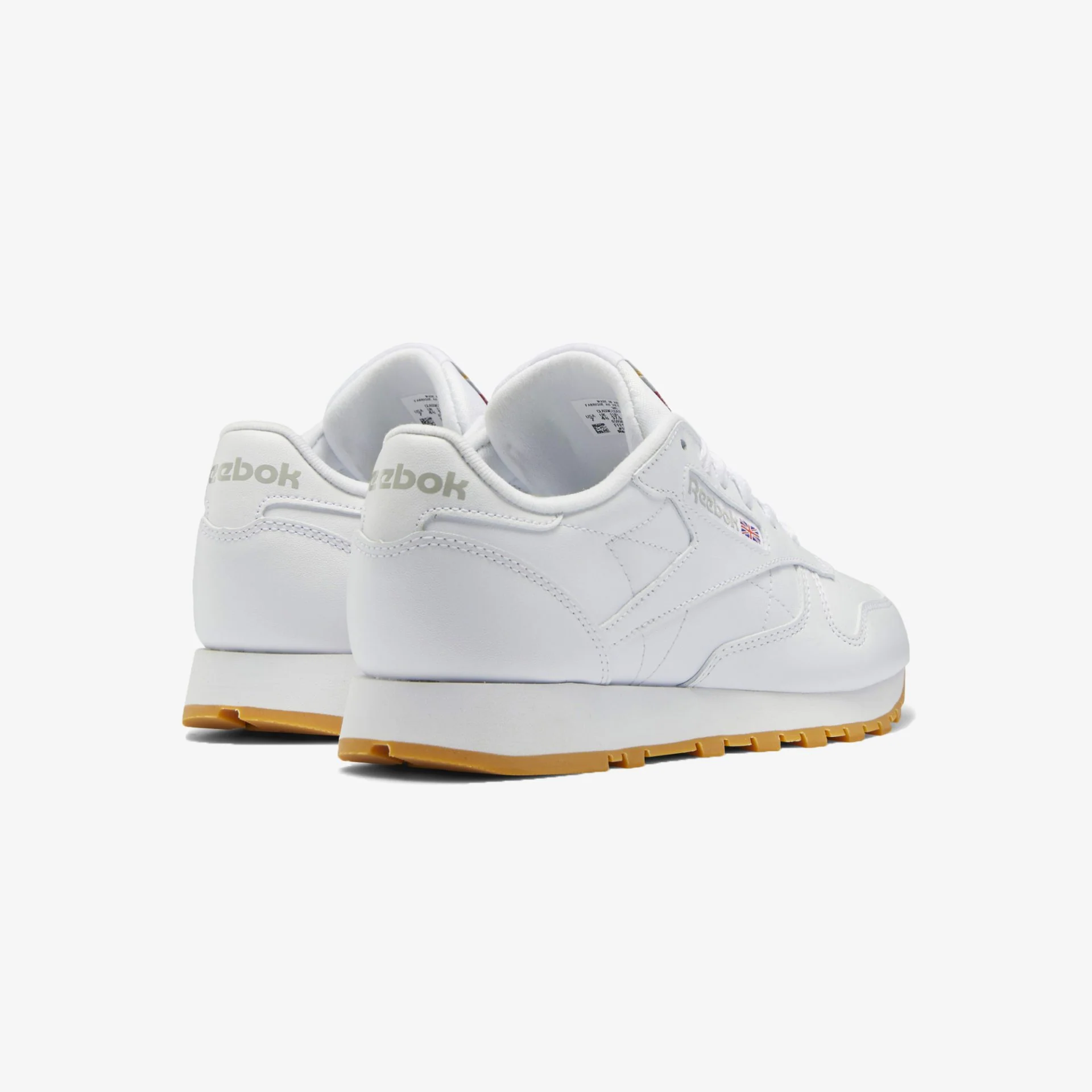 Reebok | CLASSIC LEATHER { PURE GREY 3 / REEBOK RUBBER GUM-03 - Image 3