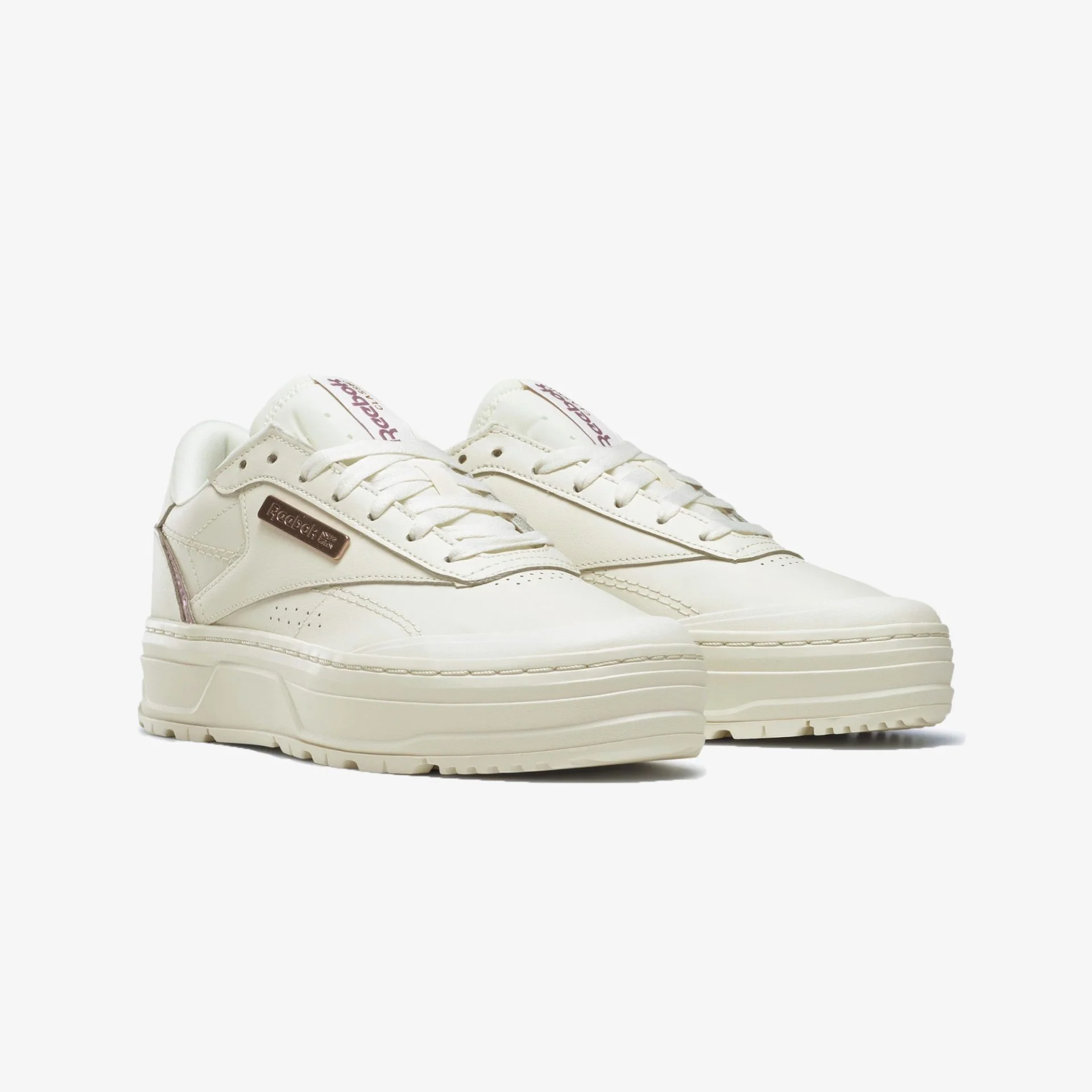 Reebok | CLUB C DOUBLE GEO  { CHALK WHITE - Image 2