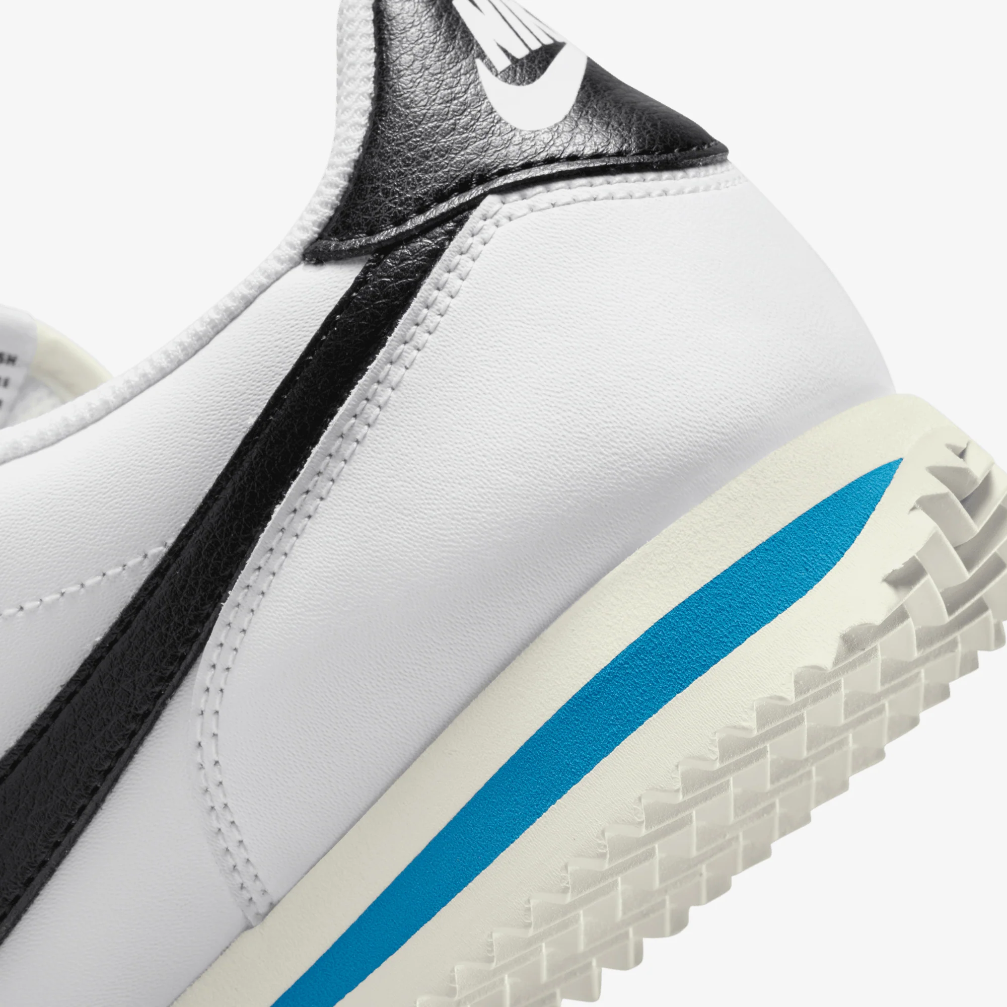 Nike | CORTEZ { WHITE/BLACK-LT PHOTO BLUE-SAIL - Image 5