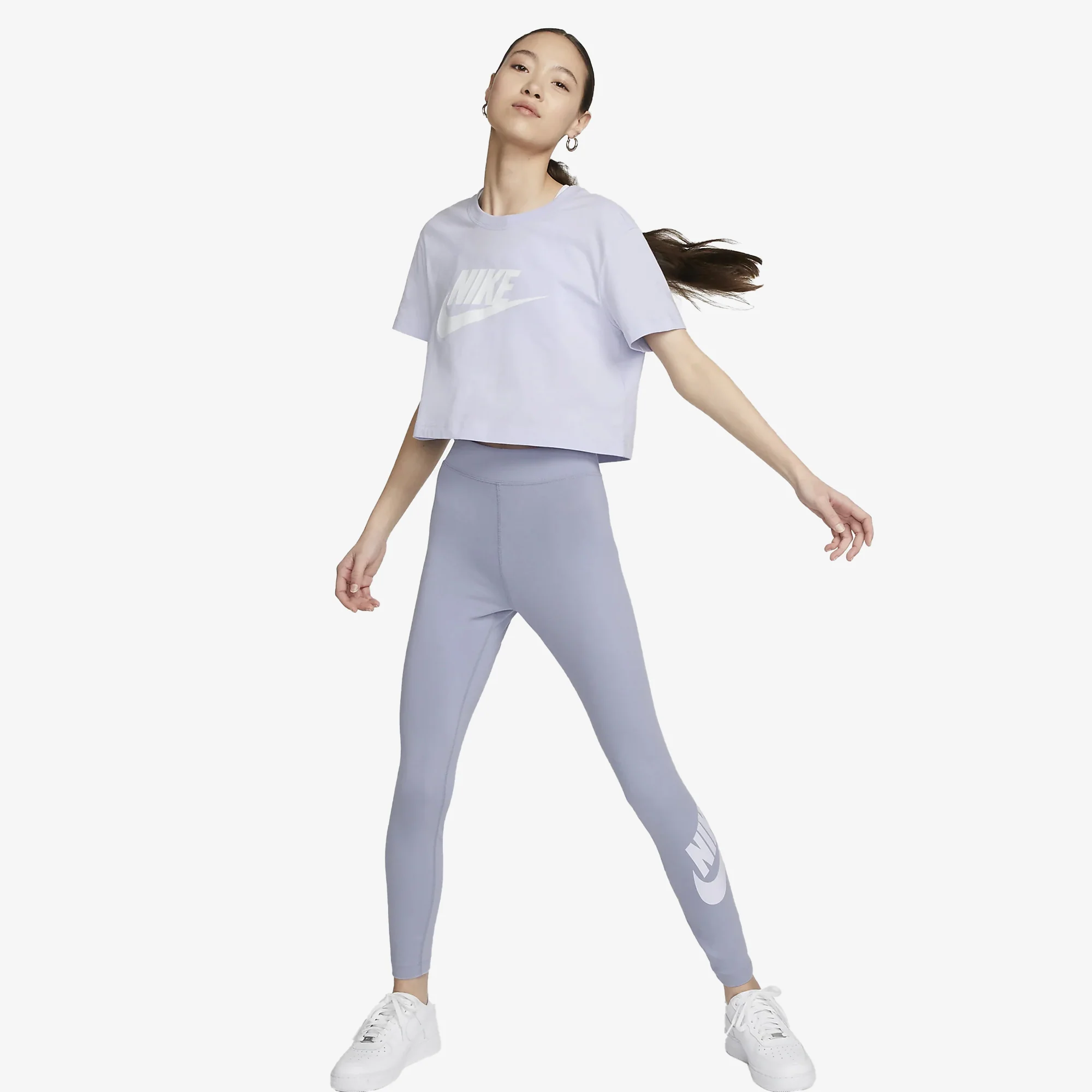 Nike | CROPPED { OXYGEN PURPLE/WHITE - Image 4