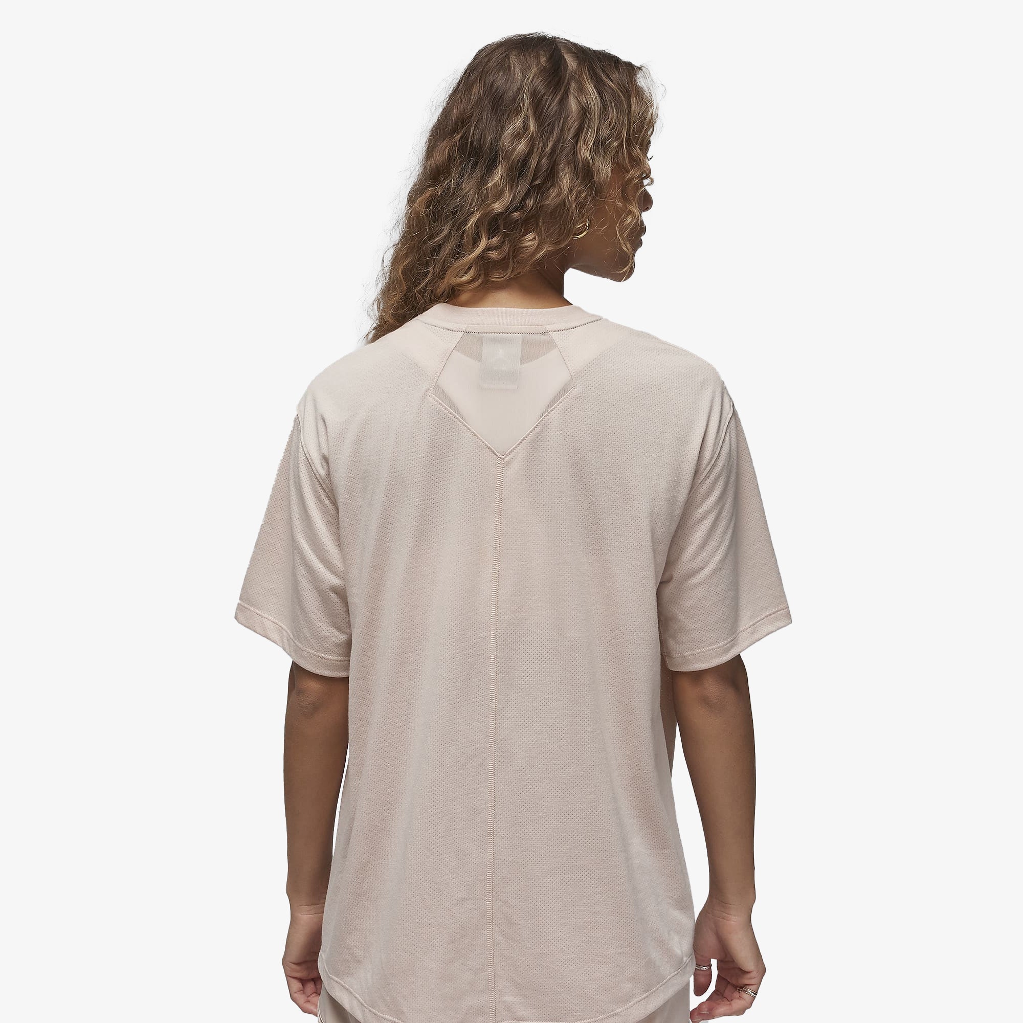 Jordan | DIAMOND SHORT-SLEEVE TOP  { PARTICLE BEIGE - Image 2