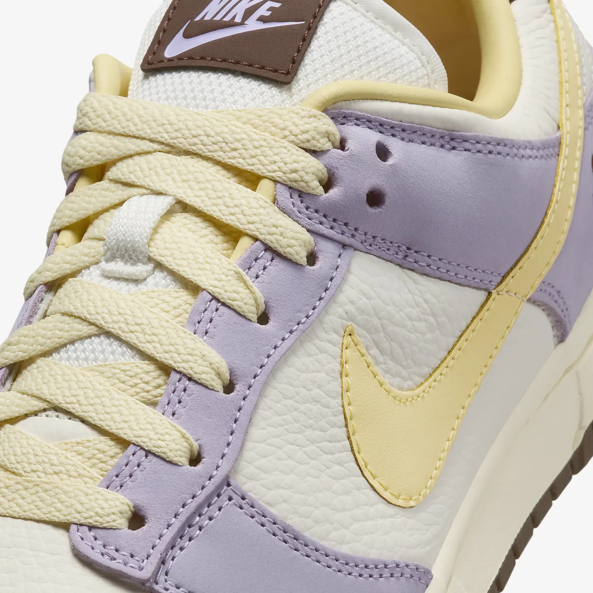 Nike | DUNK LOW PREMIUM { LILAC BLOOM/SOFT YELLOW-SAIL - Image 4