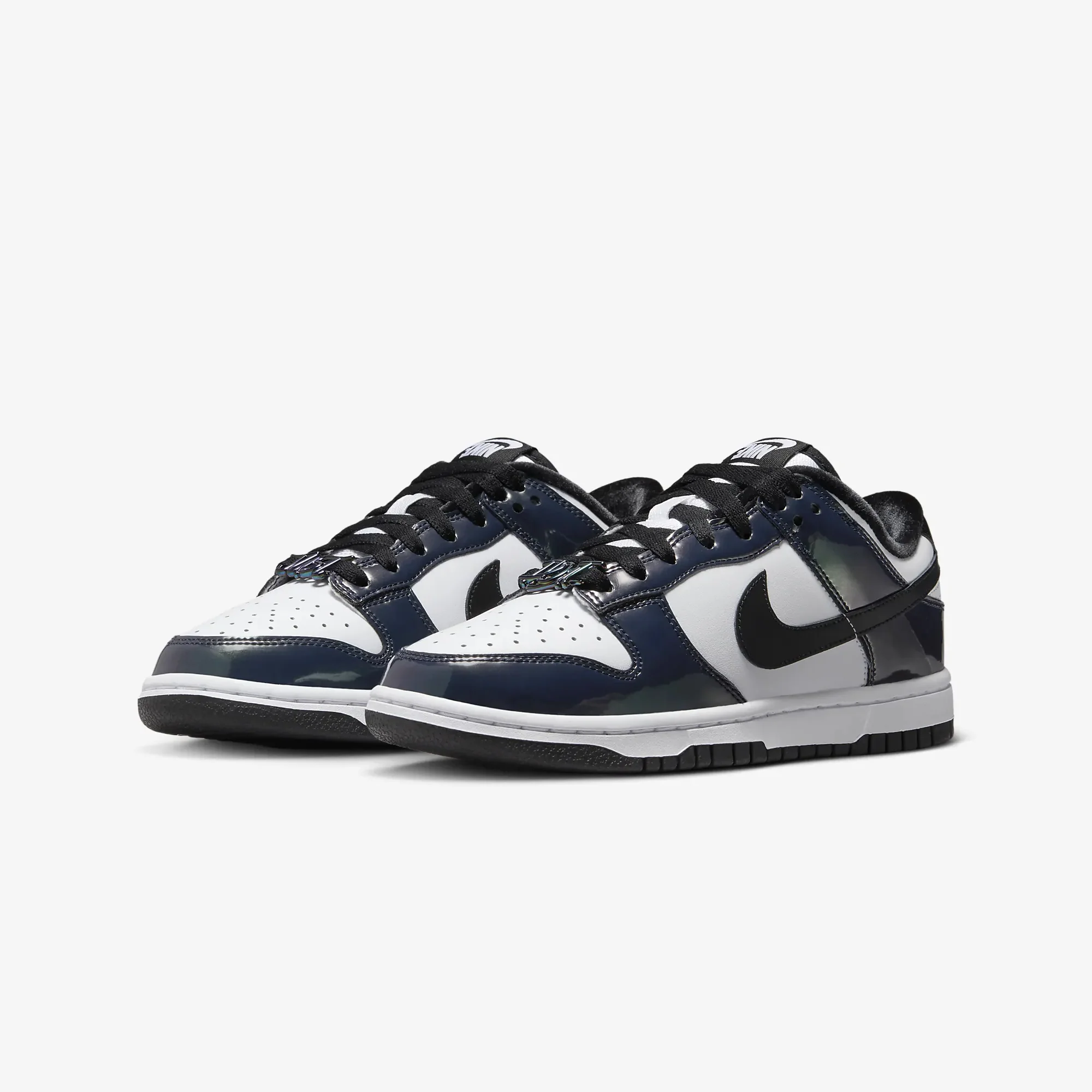 Nike | DUNK LOW SE { BLACK/BLACK-MULTI-COLOR-WHITE - Image 2