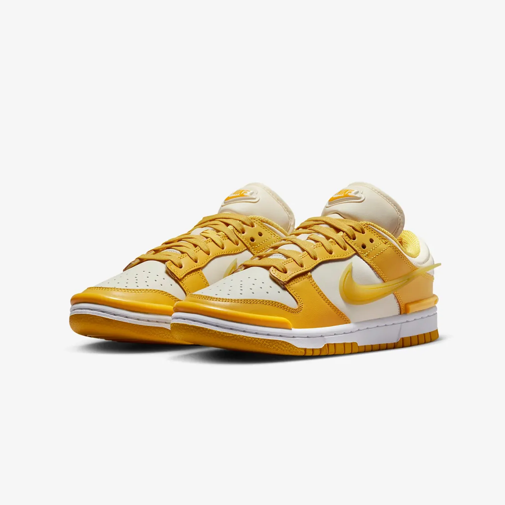 Nike | DUNK LOW TWIST { SAIL/VIVID SULFUR-WHITE - Image 2