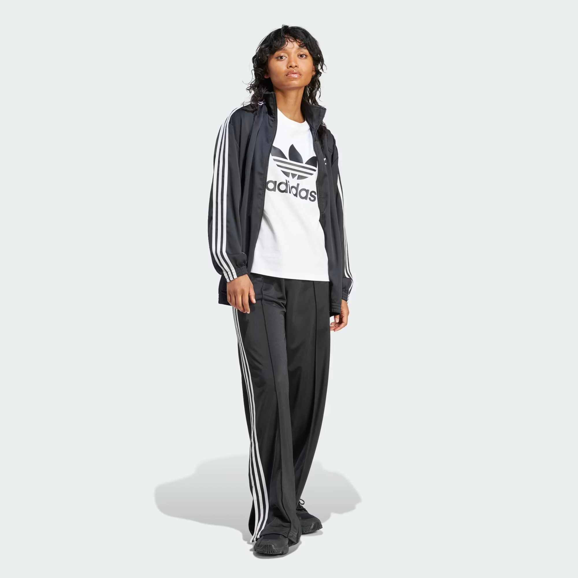 Adidas Originals | FIREBIRD LOOSE TRACK PANTS { BLACK - Image 6