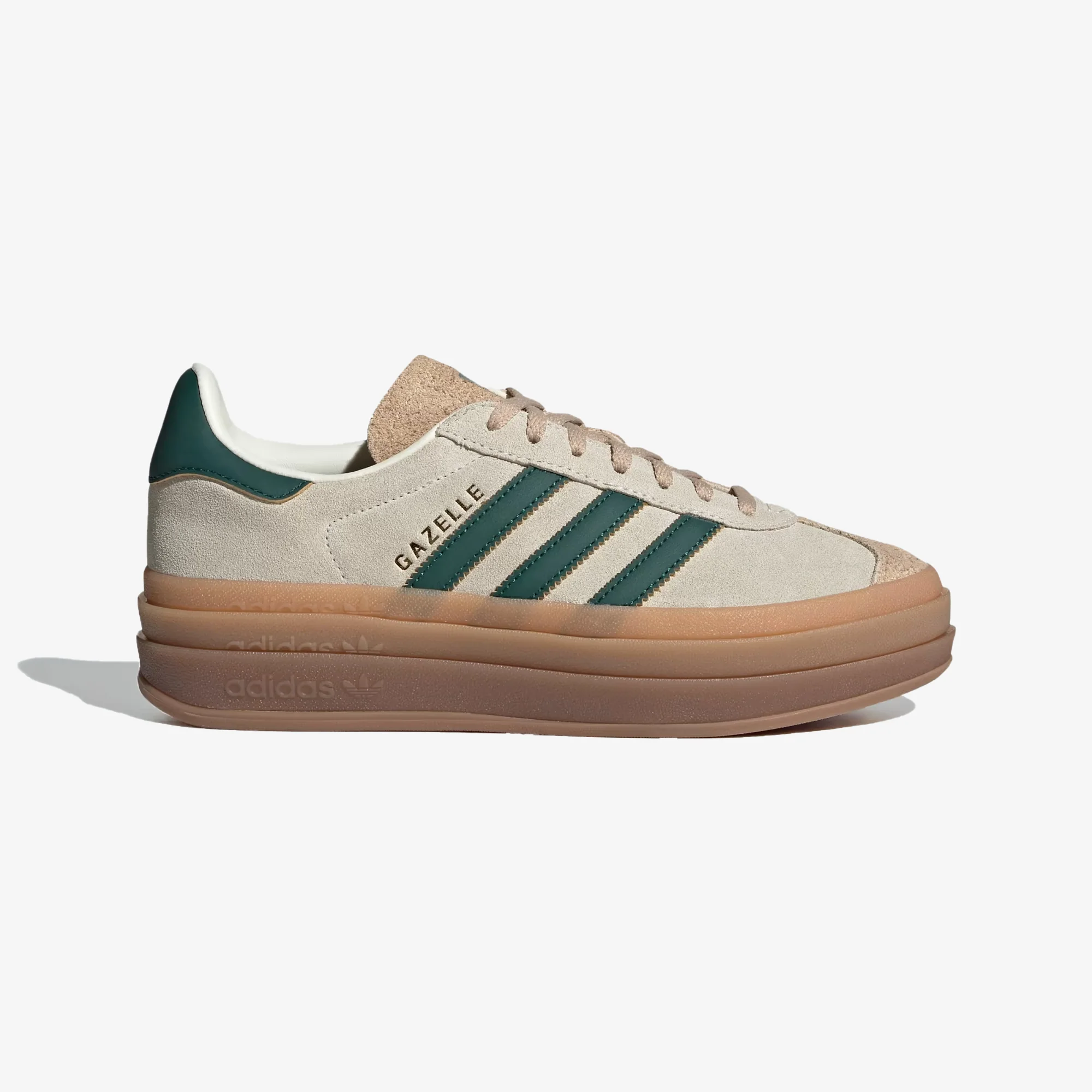 Adidas Originals | GAZELLE { CREAM WHITE/GREEN/MAGIC BEIGE