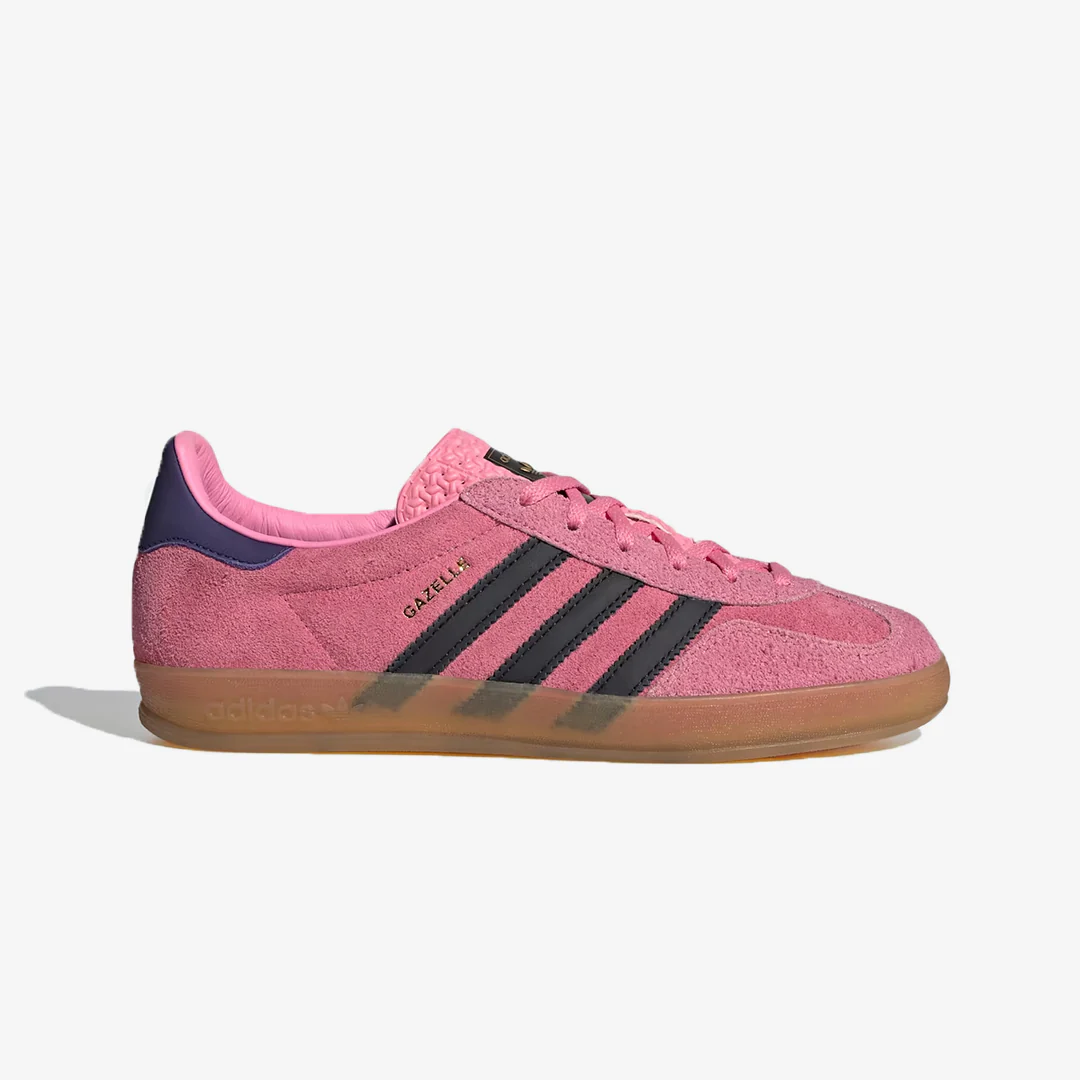 Adidas Originals | GAZELLE INDOOR { PINK/CORE BLACK/PURPLE
