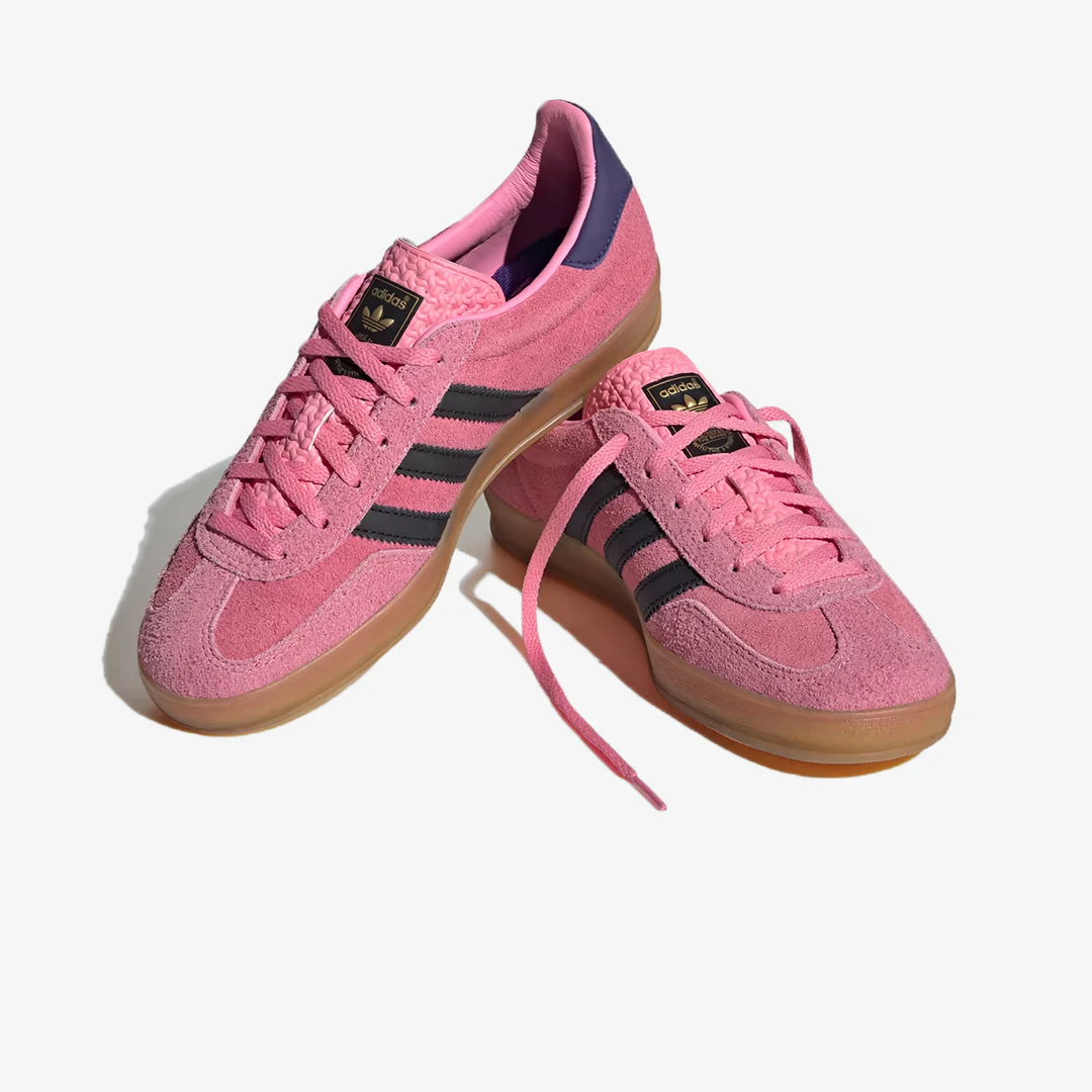 Adidas Originals | GAZELLE INDOOR { PINK/CORE BLACK/PURPLE - Image 2