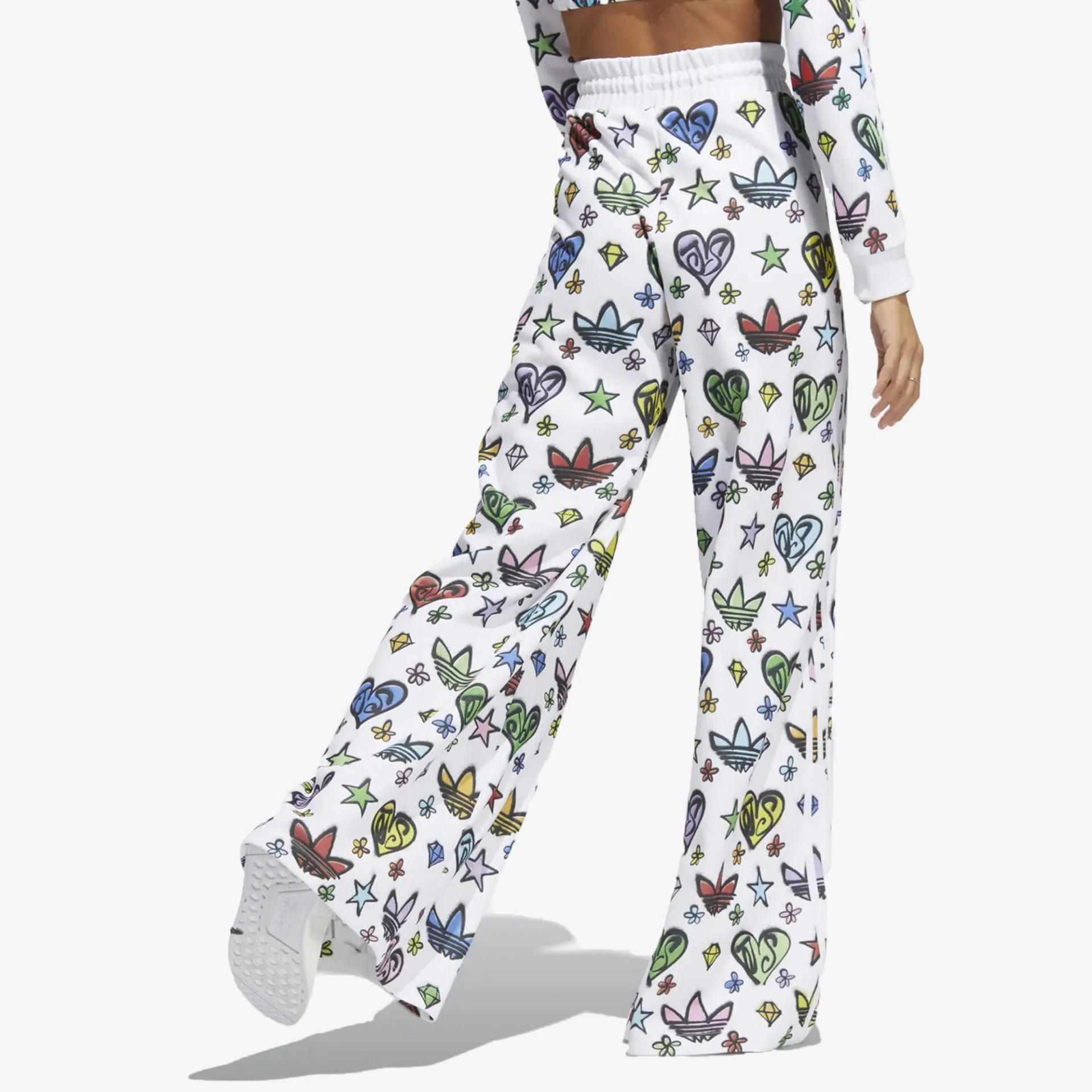 Adidas Originals | JEREMY SCOTT MONOGRAM WIDE-LEG TRACK PANTS - Image 2