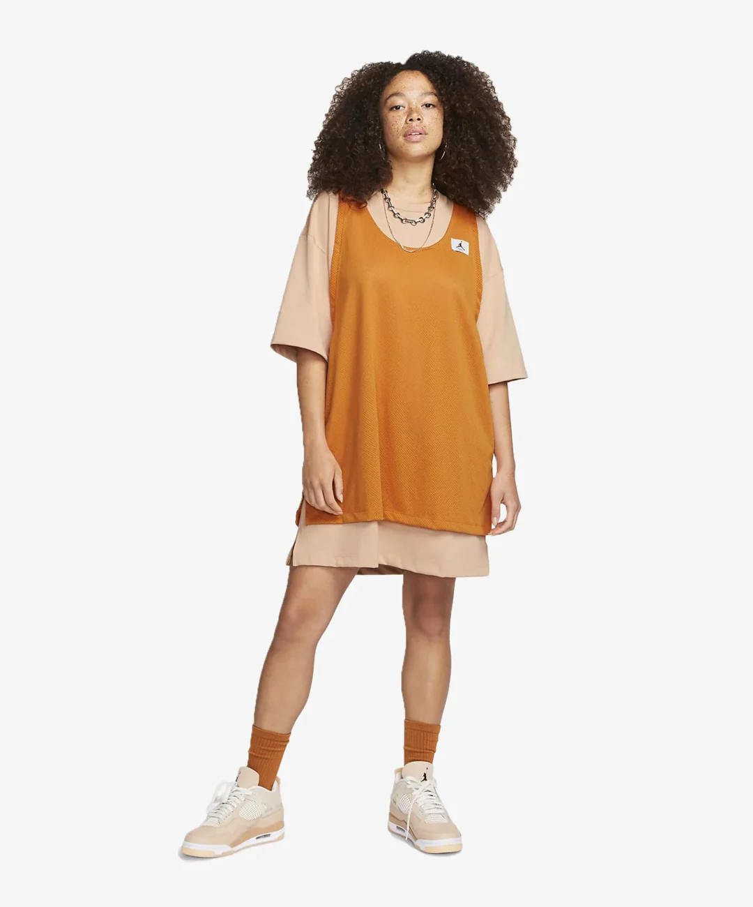 Jordan | JORDAN ESSENTIALS DRESS { WHITE ONXY / LIGHT CURRY - Image 4