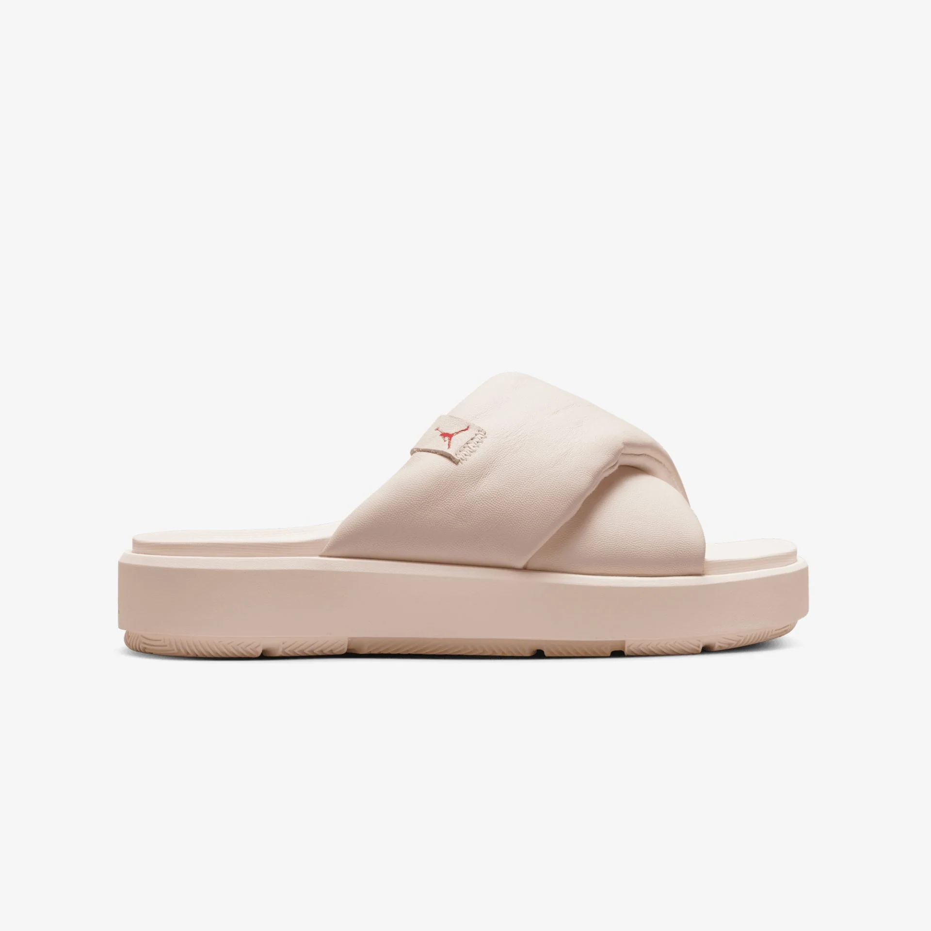 Jordan | JORDAN SOPHIA SLIDES { LIGHT SOFT PINK / FIRE RED