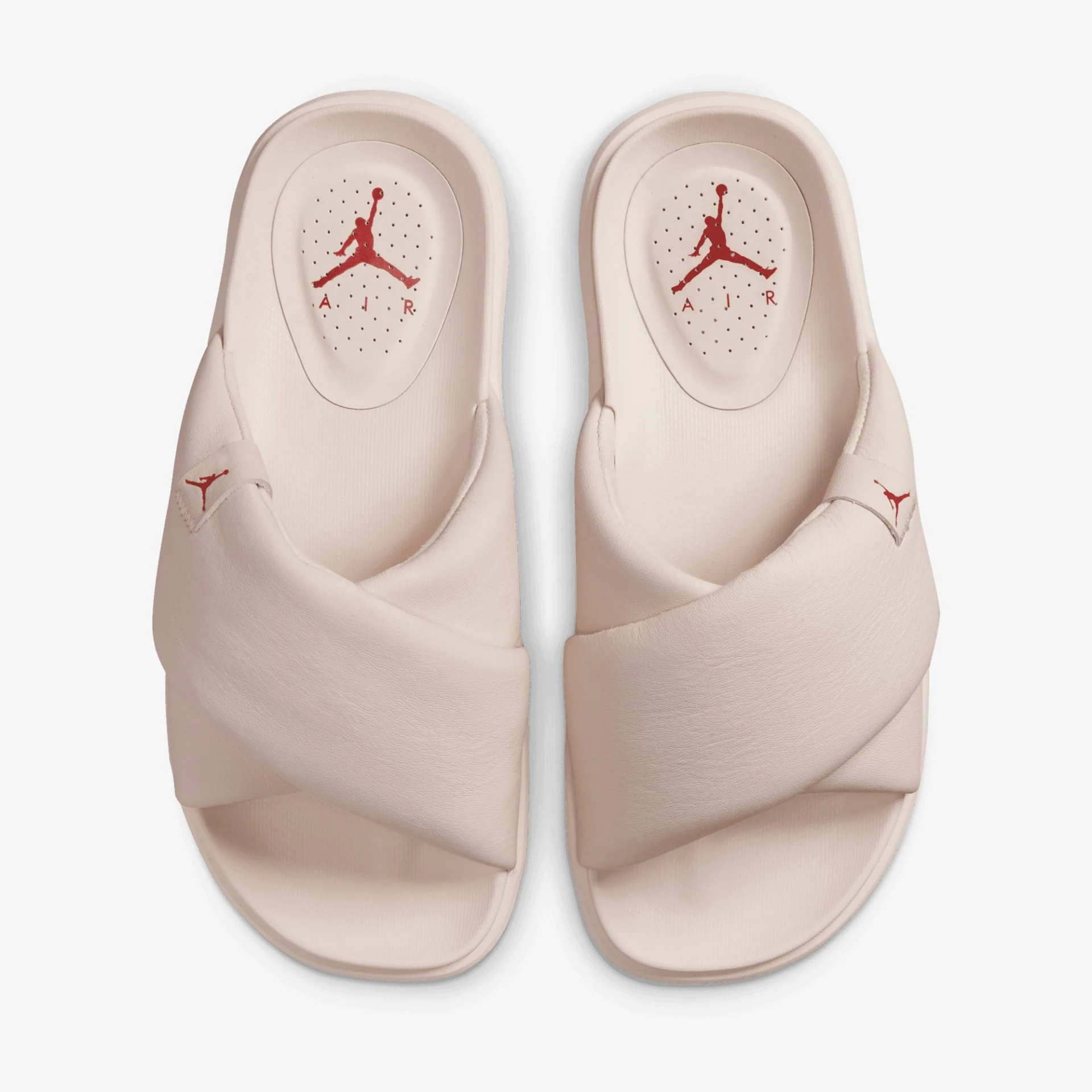 Jordan | JORDAN SOPHIA SLIDES { LIGHT SOFT PINK / FIRE RED - Image 2
